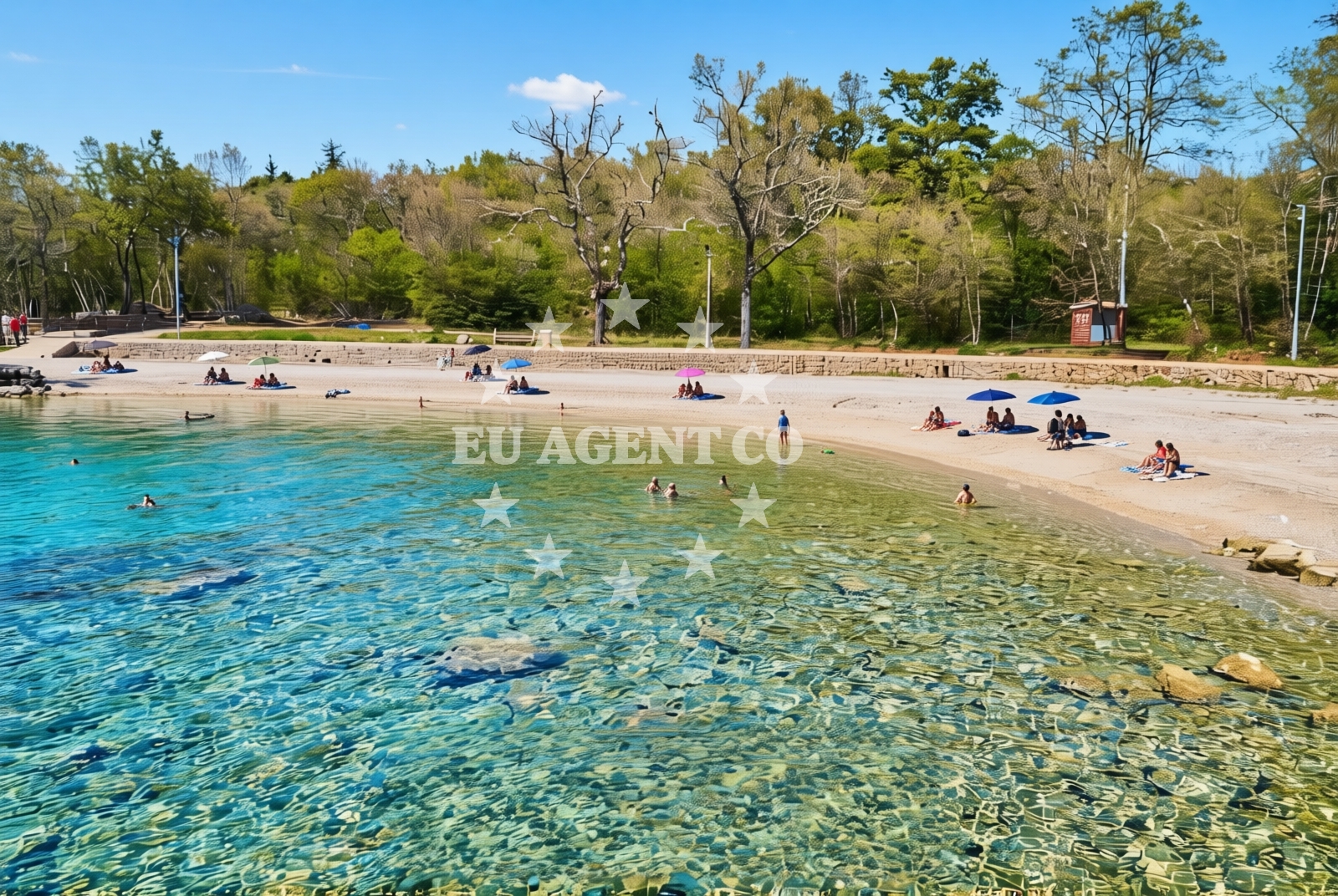 Additional view of Kijac beach in Trg Ante Starčevića 2, Njivice