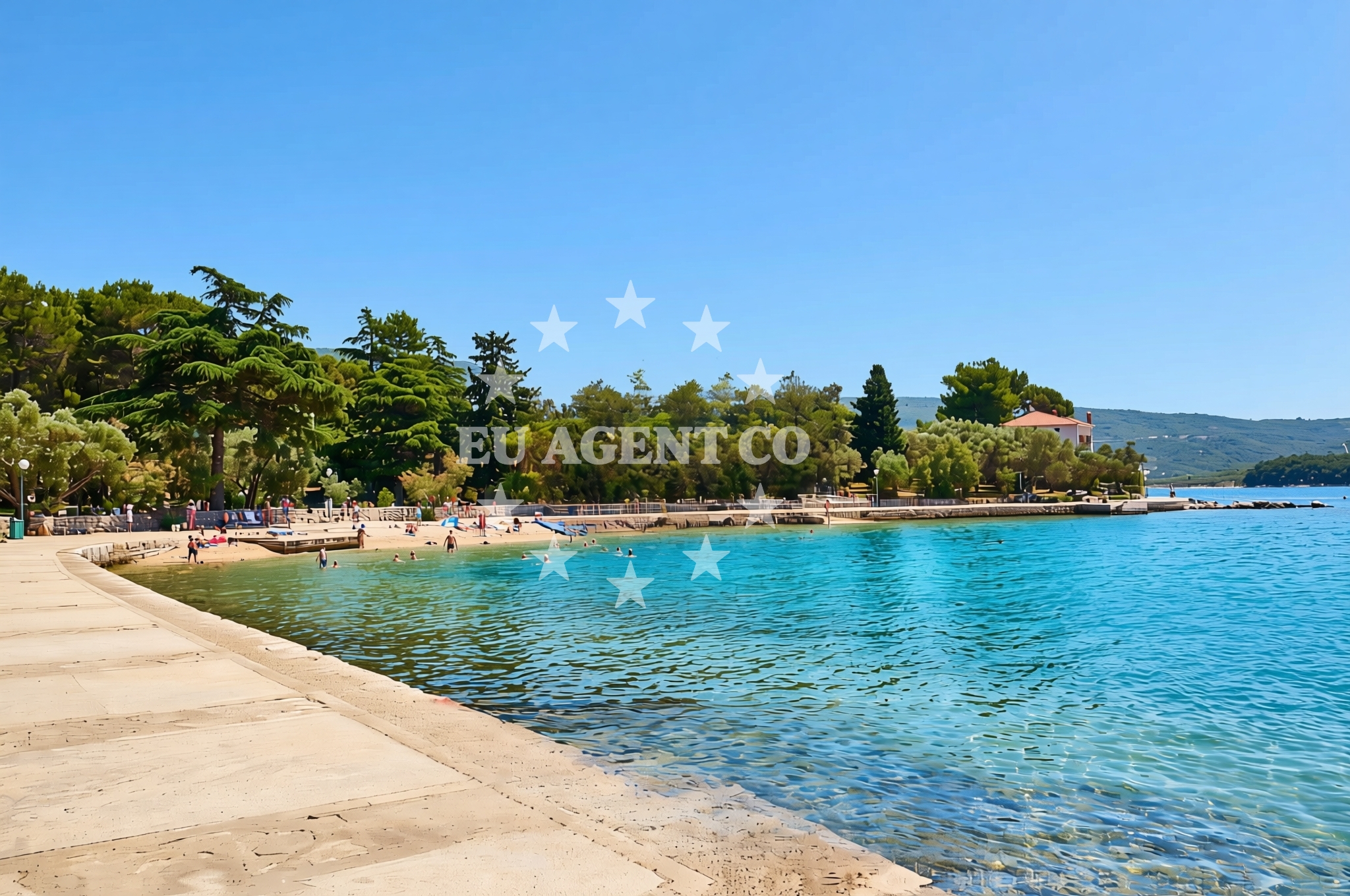 Additional view of Kimen, Cres (Cres) Beach in Kimen