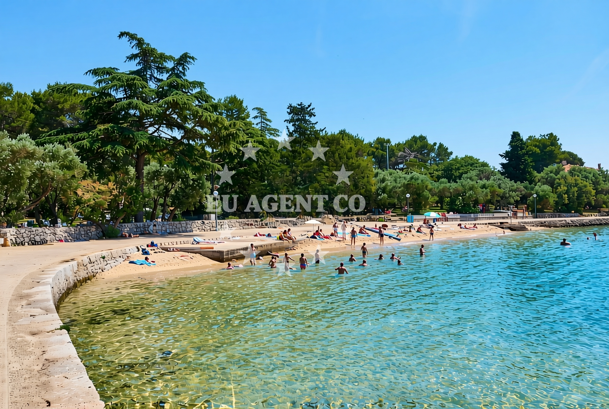 Additional view of Kimen, Cres (Cres) Beach in Kimen