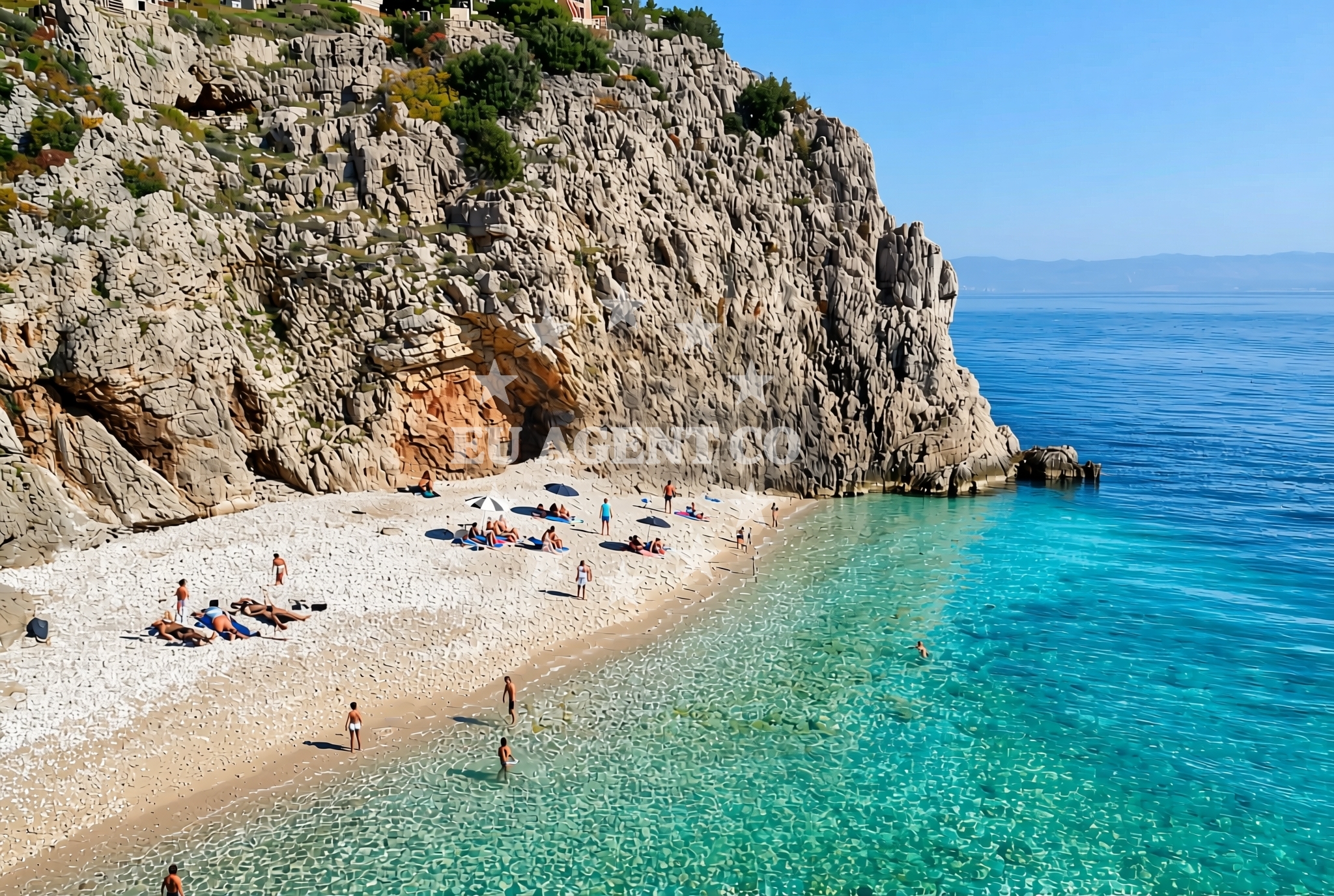 Additional view of Klancac beach in Brseč 11, Mošćenička Draga, Brseč