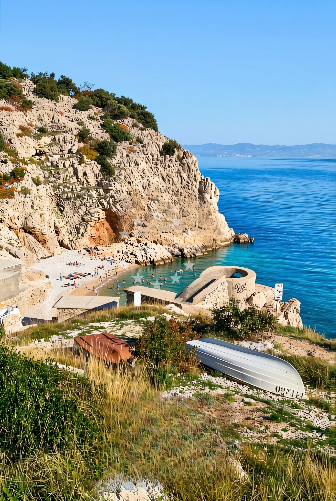 Additional view of Klancac beach in Brseč 11, Mošćenička Draga, Brseč