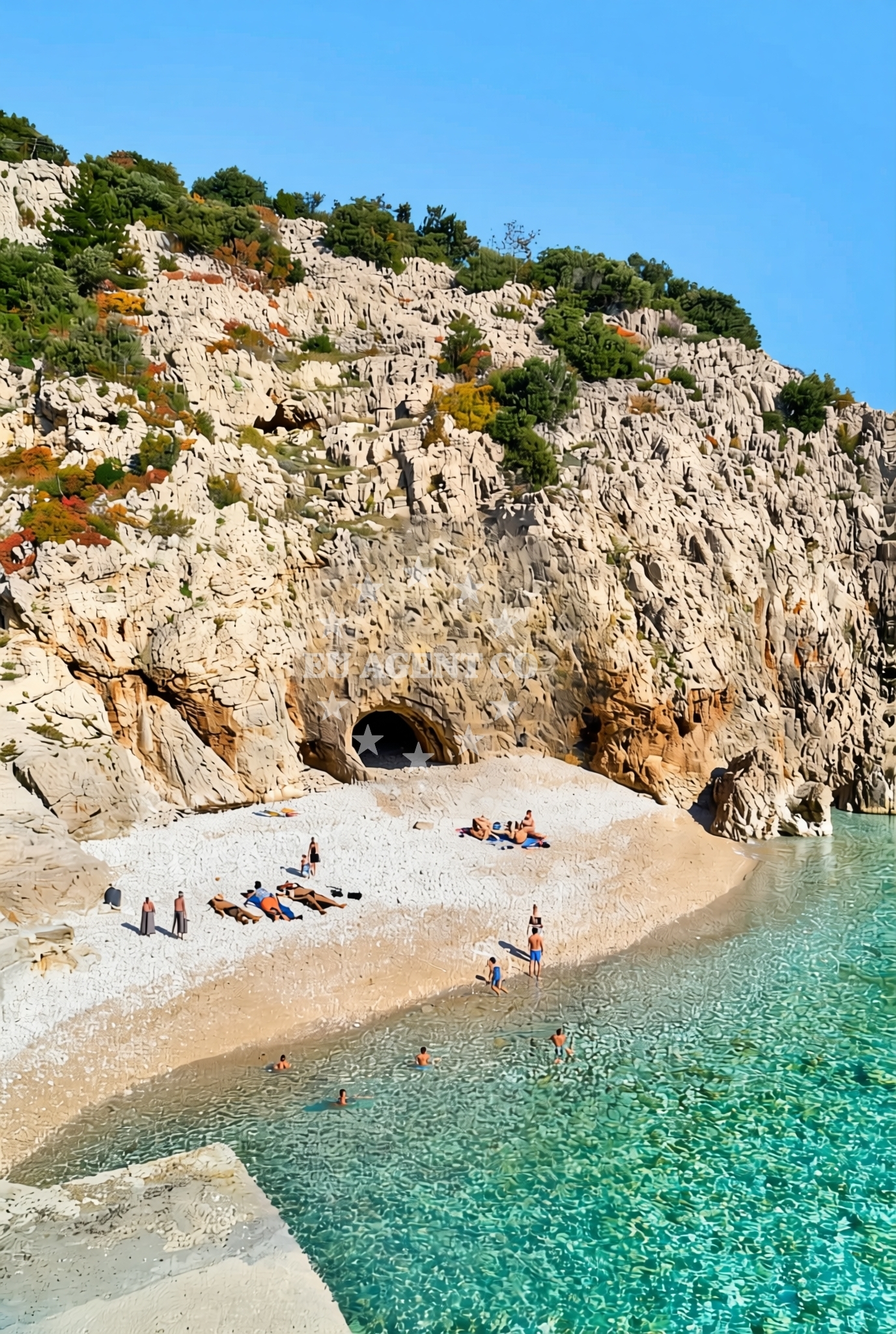 Additional view of Klancac beach in Brseč 11, Mošćenička Draga, Brseč