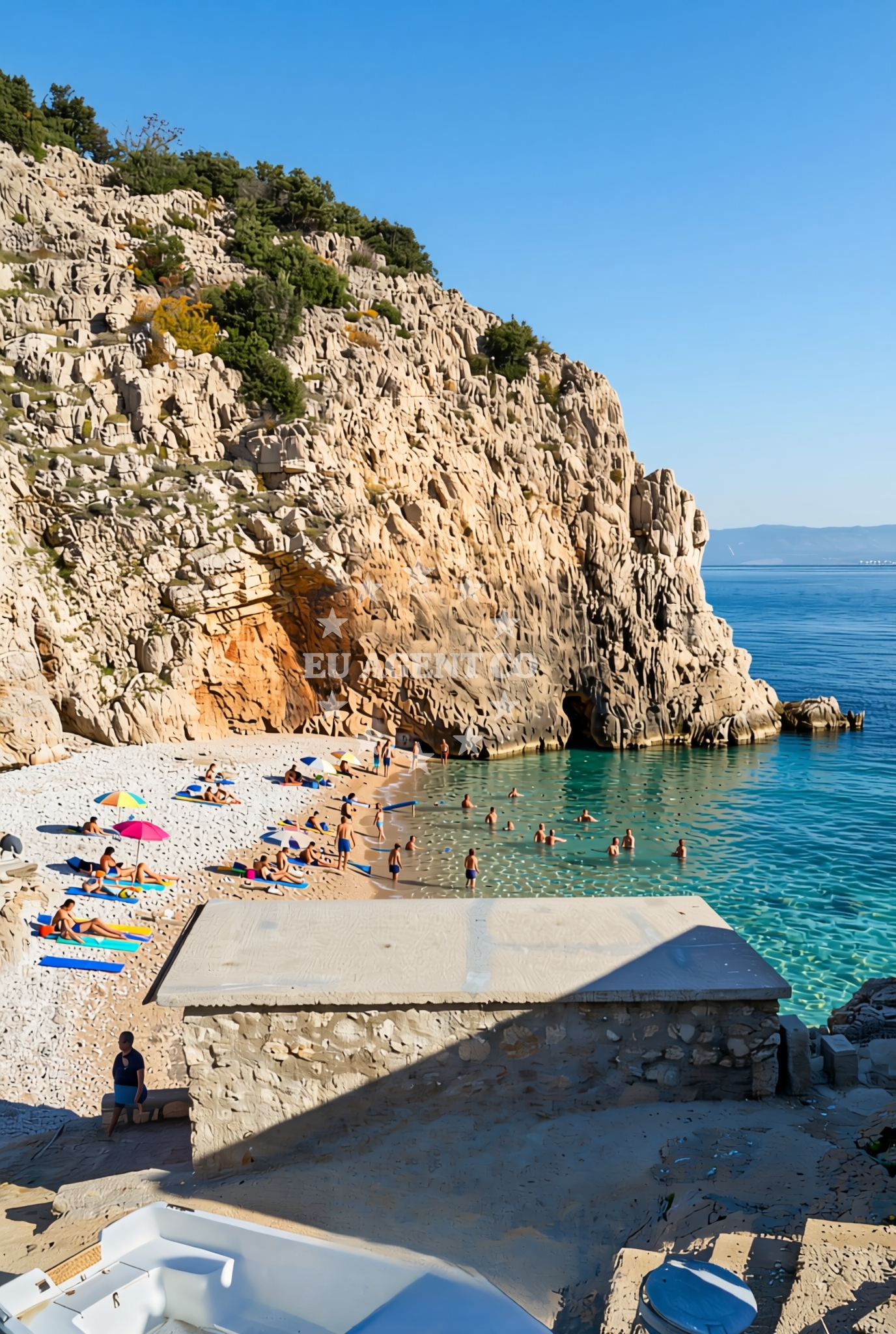 Additional view of Klancac beach in Brseč 11, Mošćenička Draga, Brseč