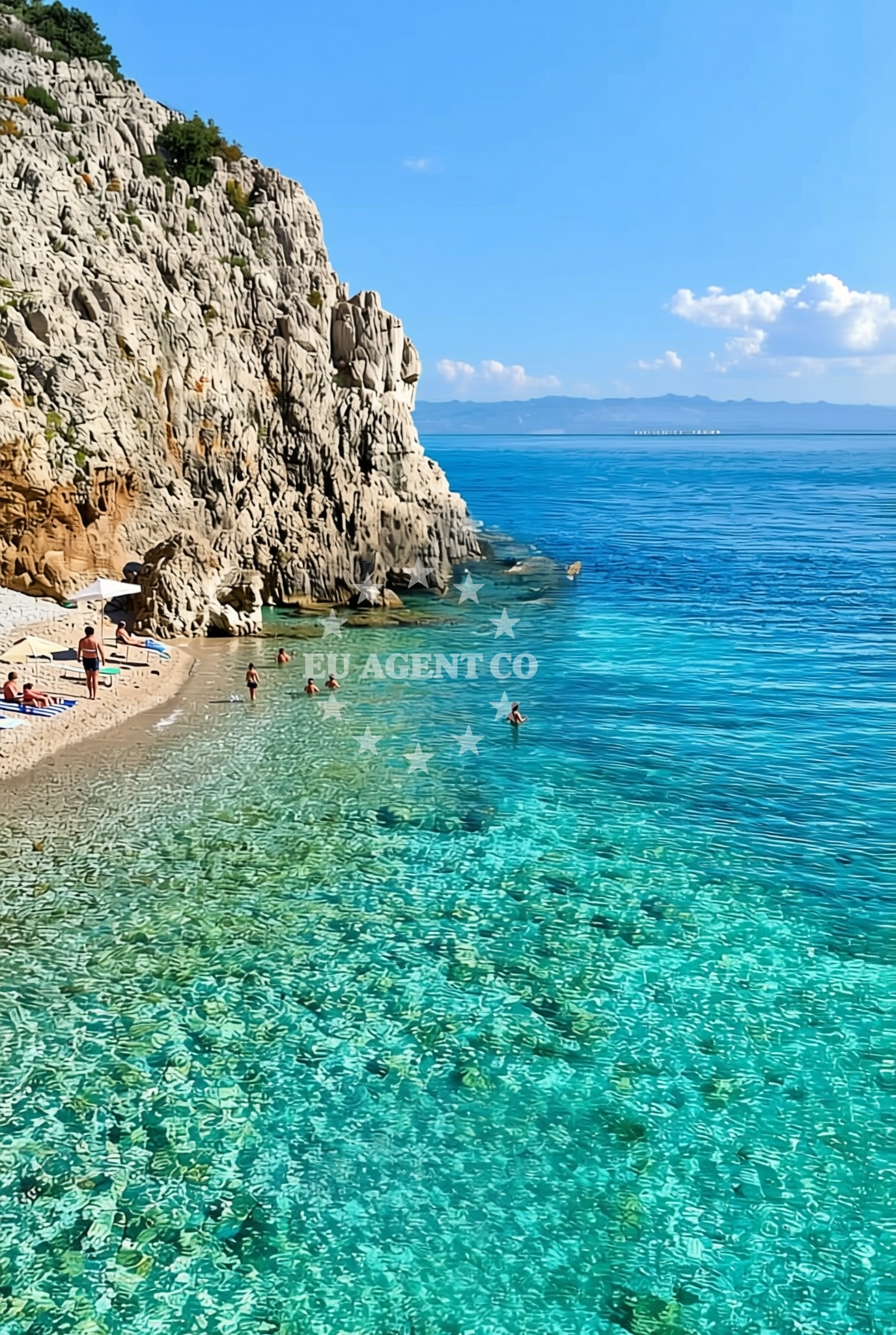 Additional view of Klancac beach in Brseč 11, Mošćenička Draga, Brseč