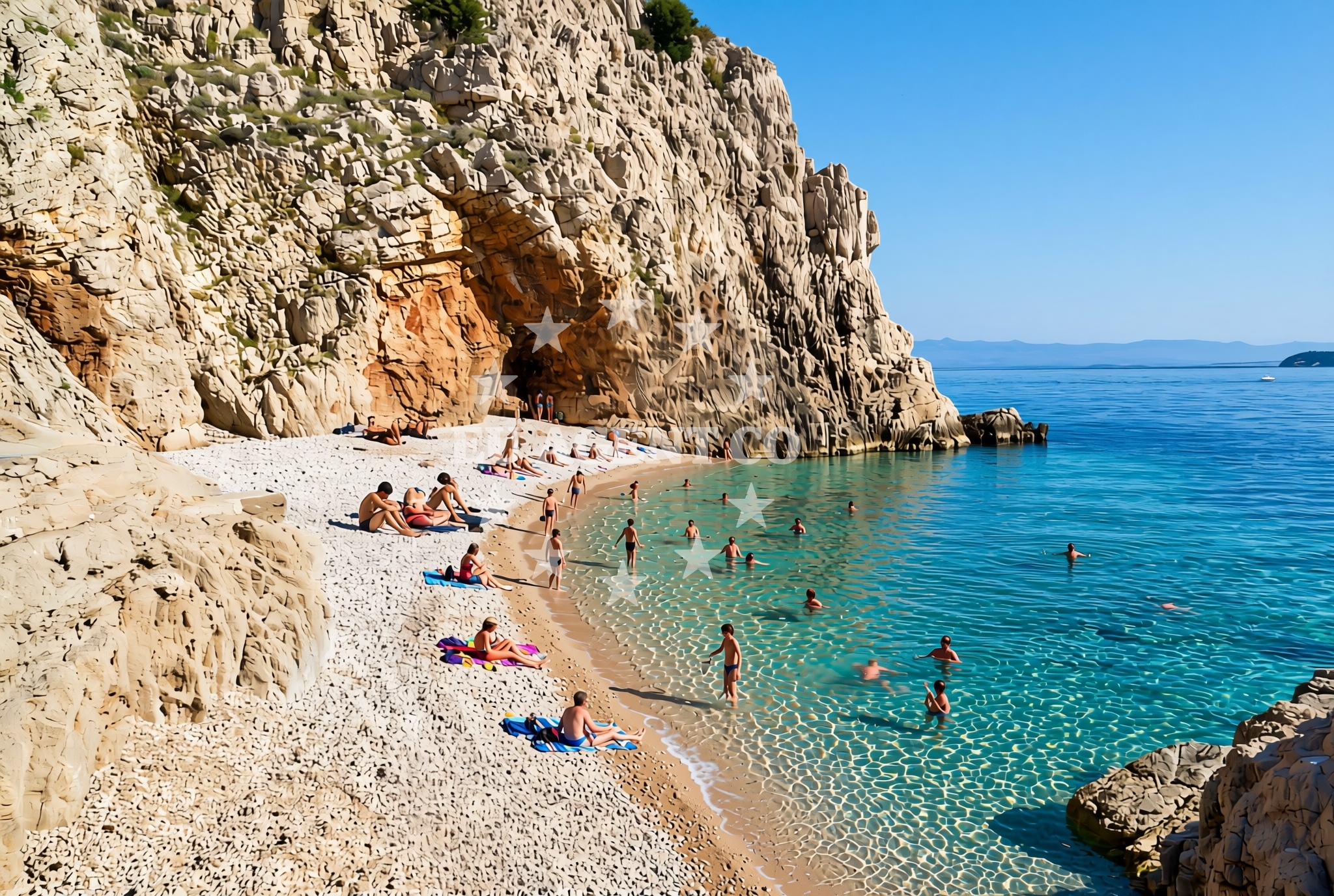 Additional view of Klancac beach in Brseč 11, Mošćenička Draga, Brseč