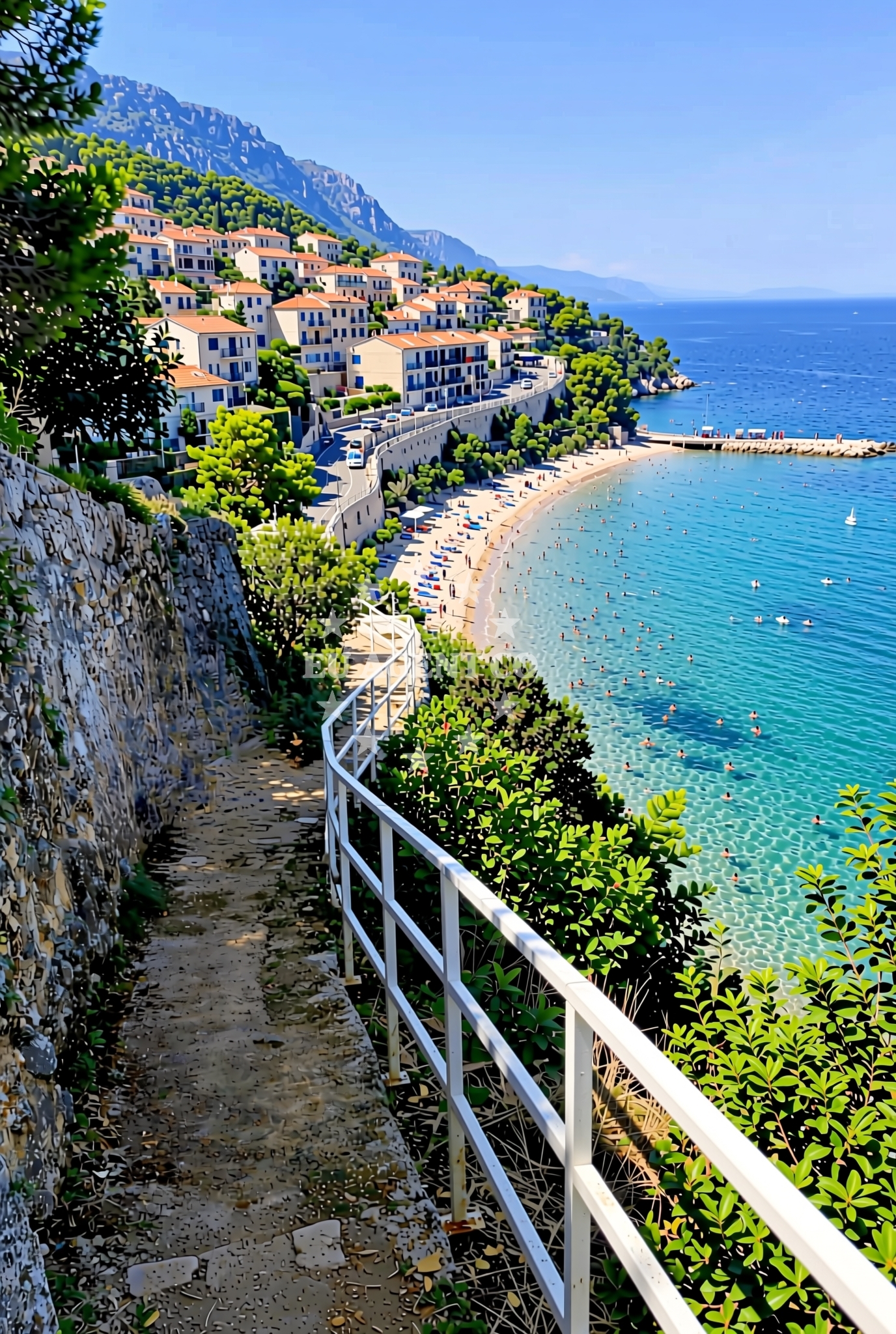 Additional view of Klancac beach in Brseč 11, Mošćenička Draga, Brseč