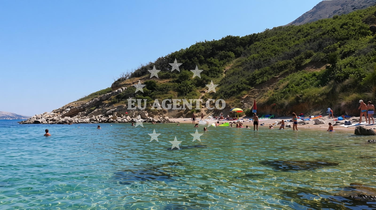 Additional view of Klara beach in Sveta Marija bb, Pag
