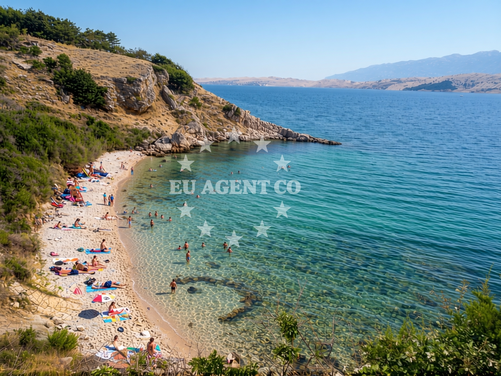 Additional view of Klara beach in Sveta Marija bb, Pag