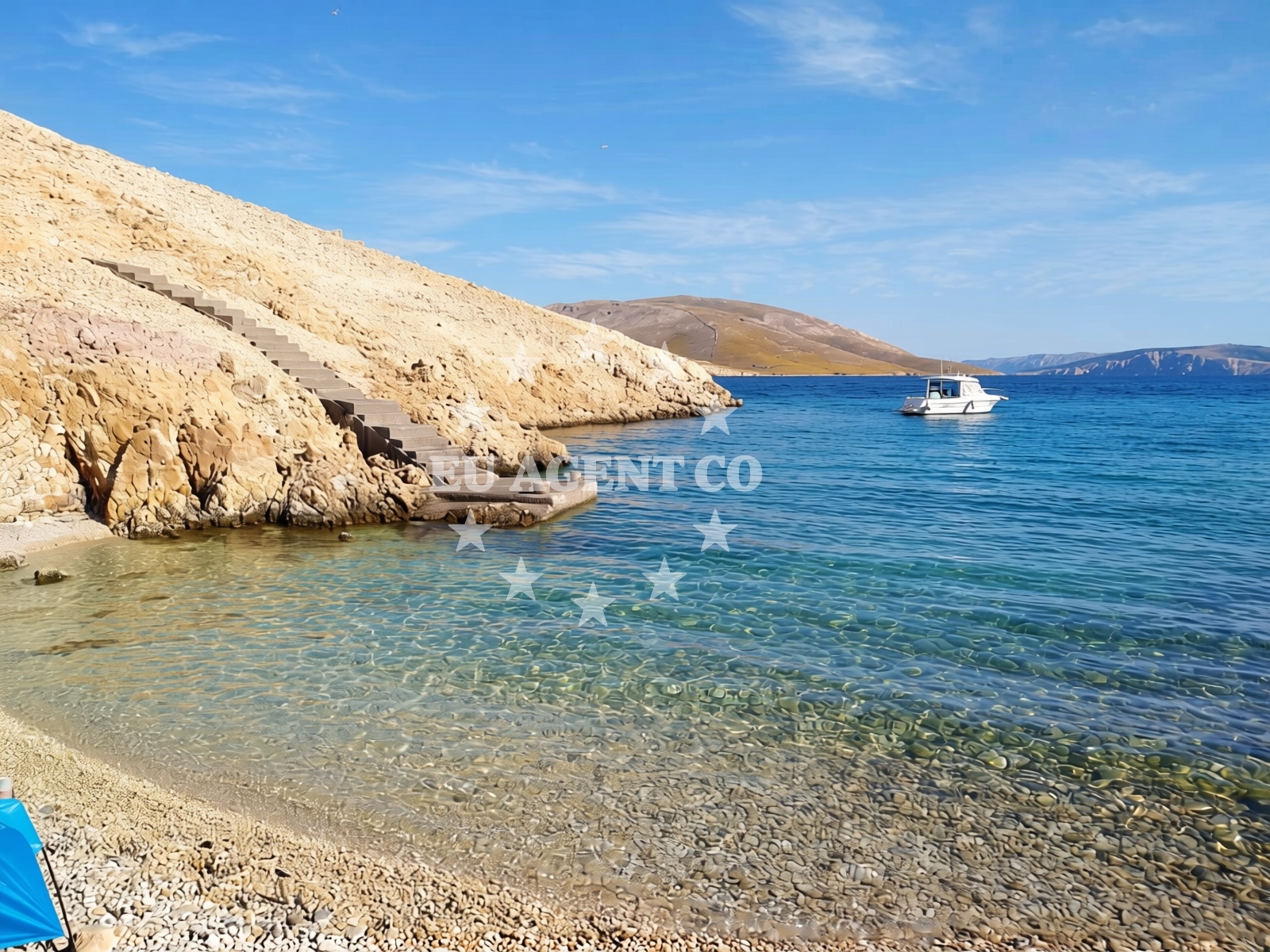 Shoreline and swimming area at Kleine Badebucht in Zarok 50b, Baška