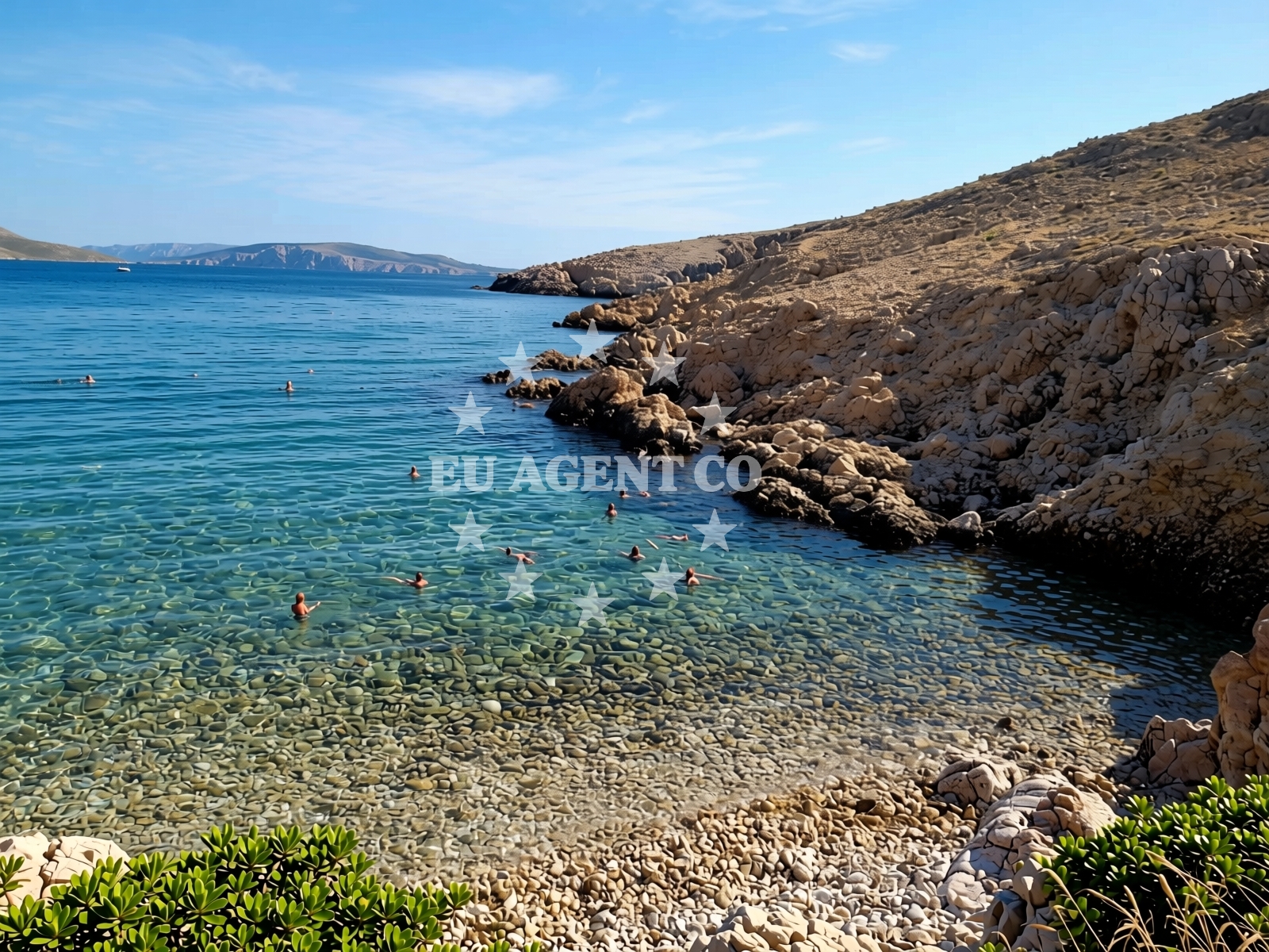 Beach facilities and surroundings at Kleine Badebucht in Zarok 50b, Baška