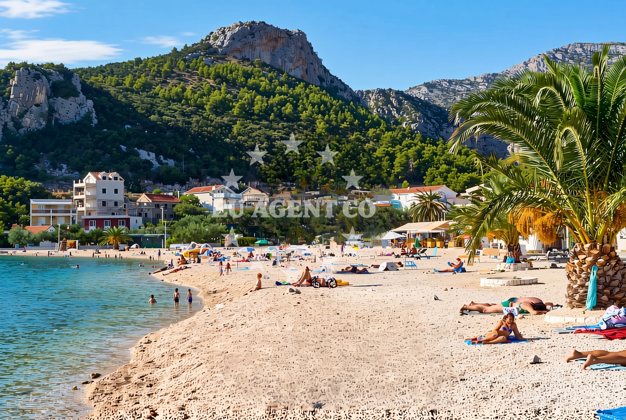 Overview of Klek: beaches and coves (4) in Klek