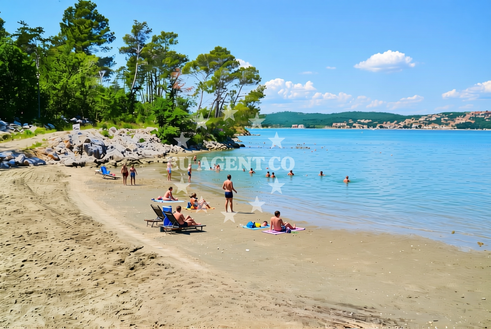 Shoreline and swimming area at Klimno (Krk): beaches and coves (6) in Klimno (Krk)