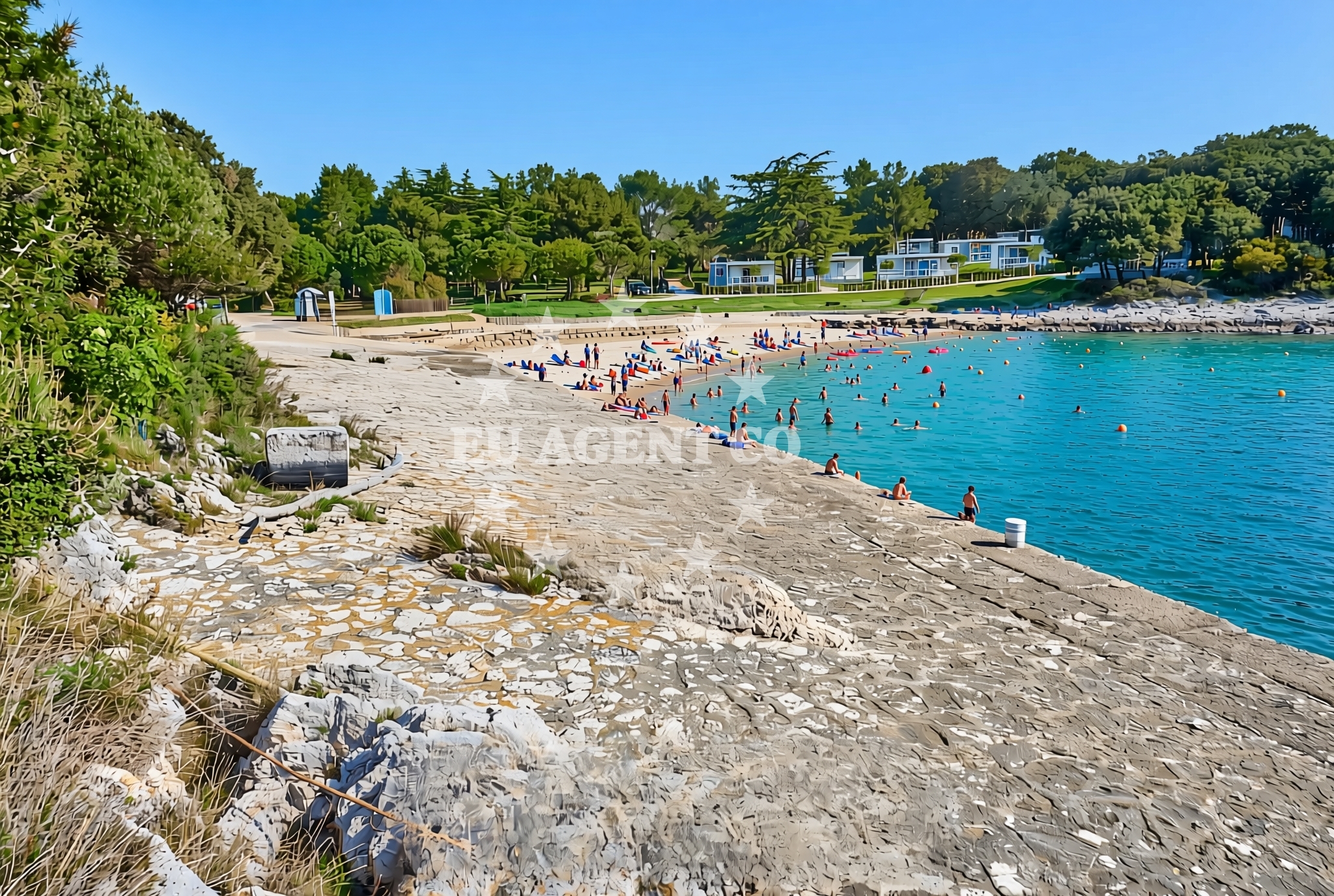 Overview of Kloštar: beaches and coves in Kloštar