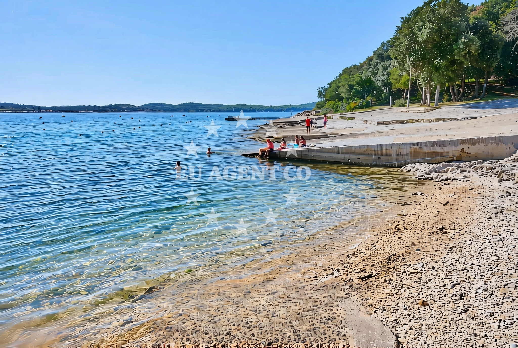 Beach facilities and surroundings at Kloštar: beaches and coves in Kloštar
