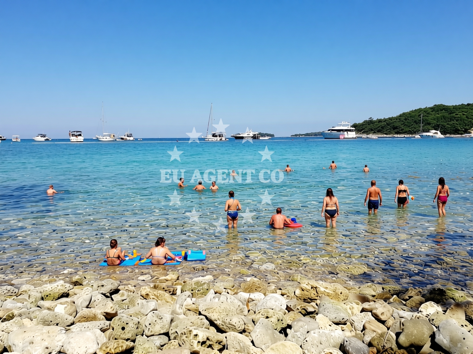 Additional view of Knez beach in Monsena 1, Rovinj