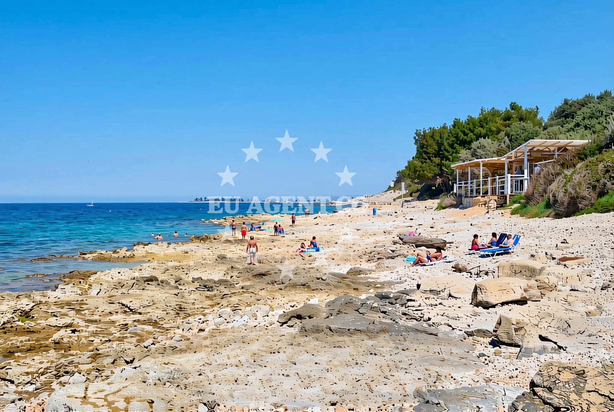 Additional view of Knez beach in Monsena 1, Rovinj