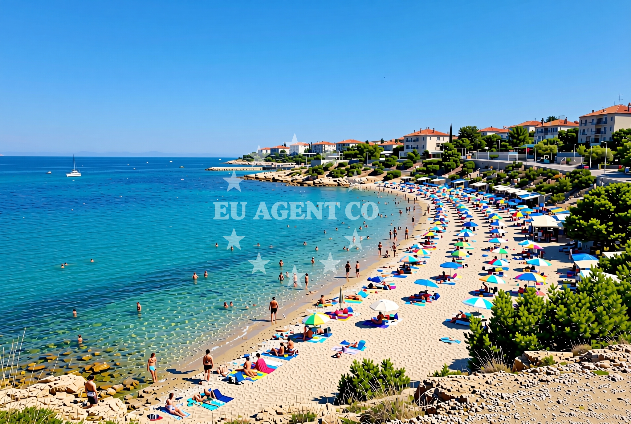 Additional view of Knez beach in Monsena 1, Rovinj