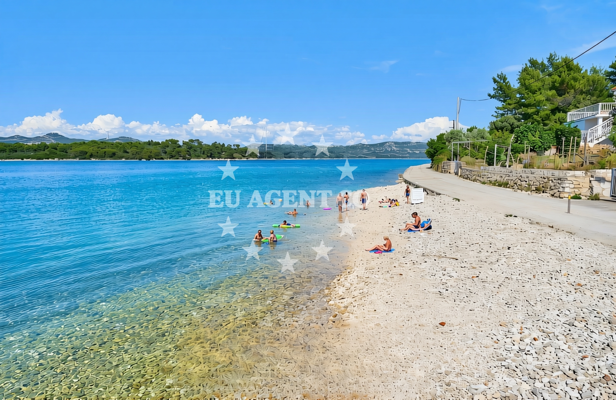Additional view of Knež jug, Mali Iž (Iž) Beach in Knež jug