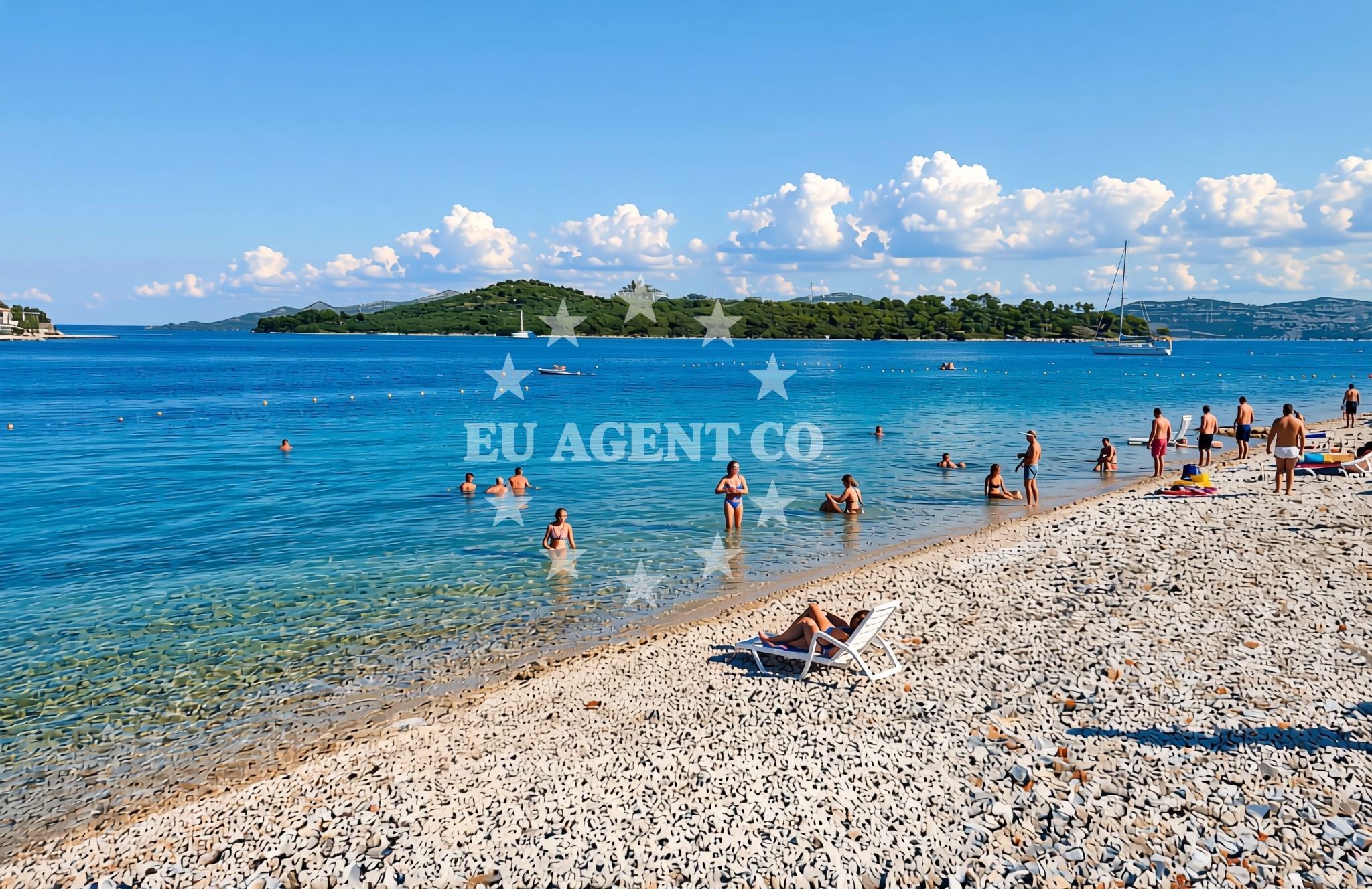 Additional view of Knež jug, Mali Iž (Iž) Beach in Knež jug