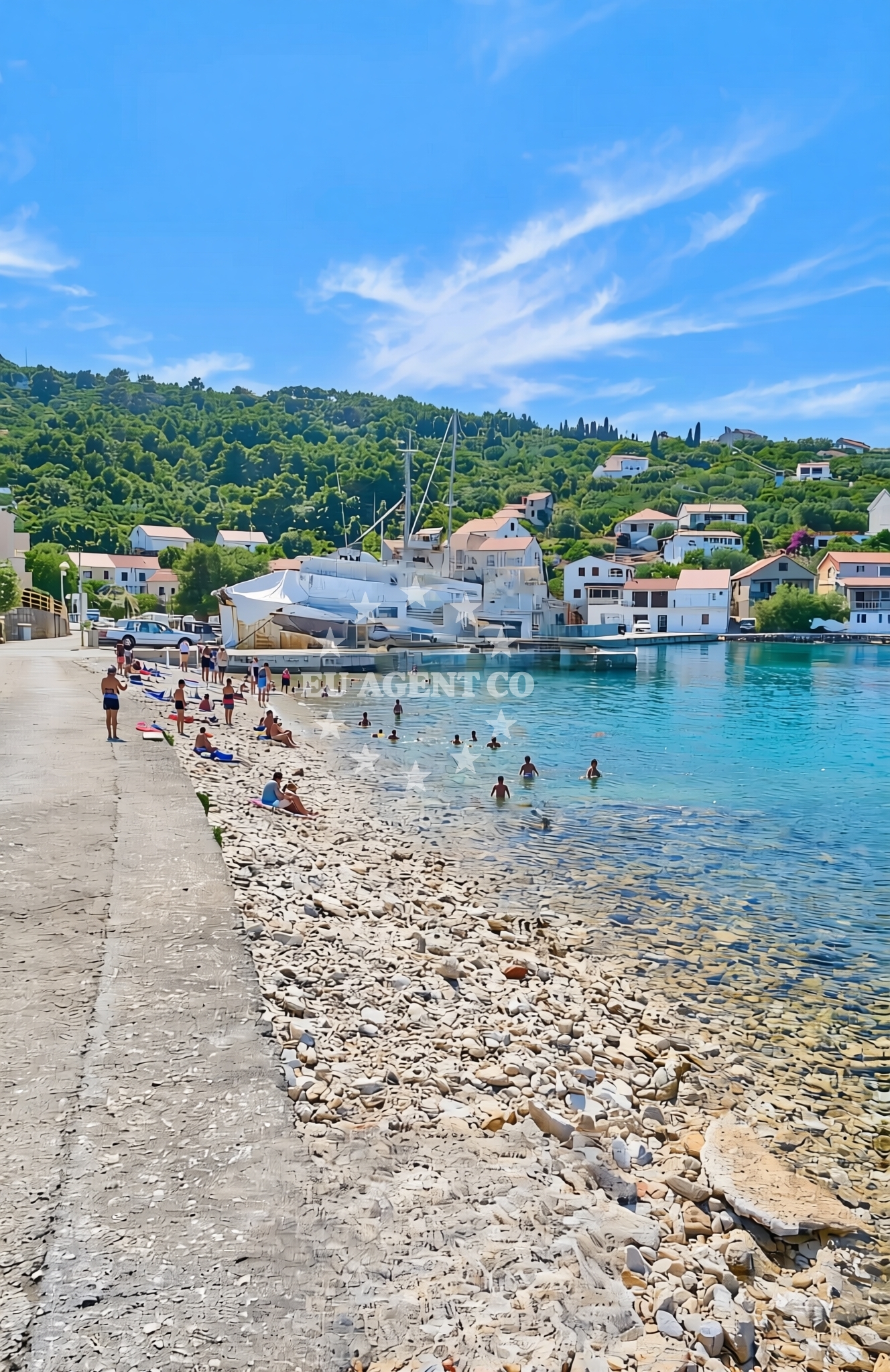 Additional view of Knež jug, Mali Iž (Iž) Beach in Knež jug