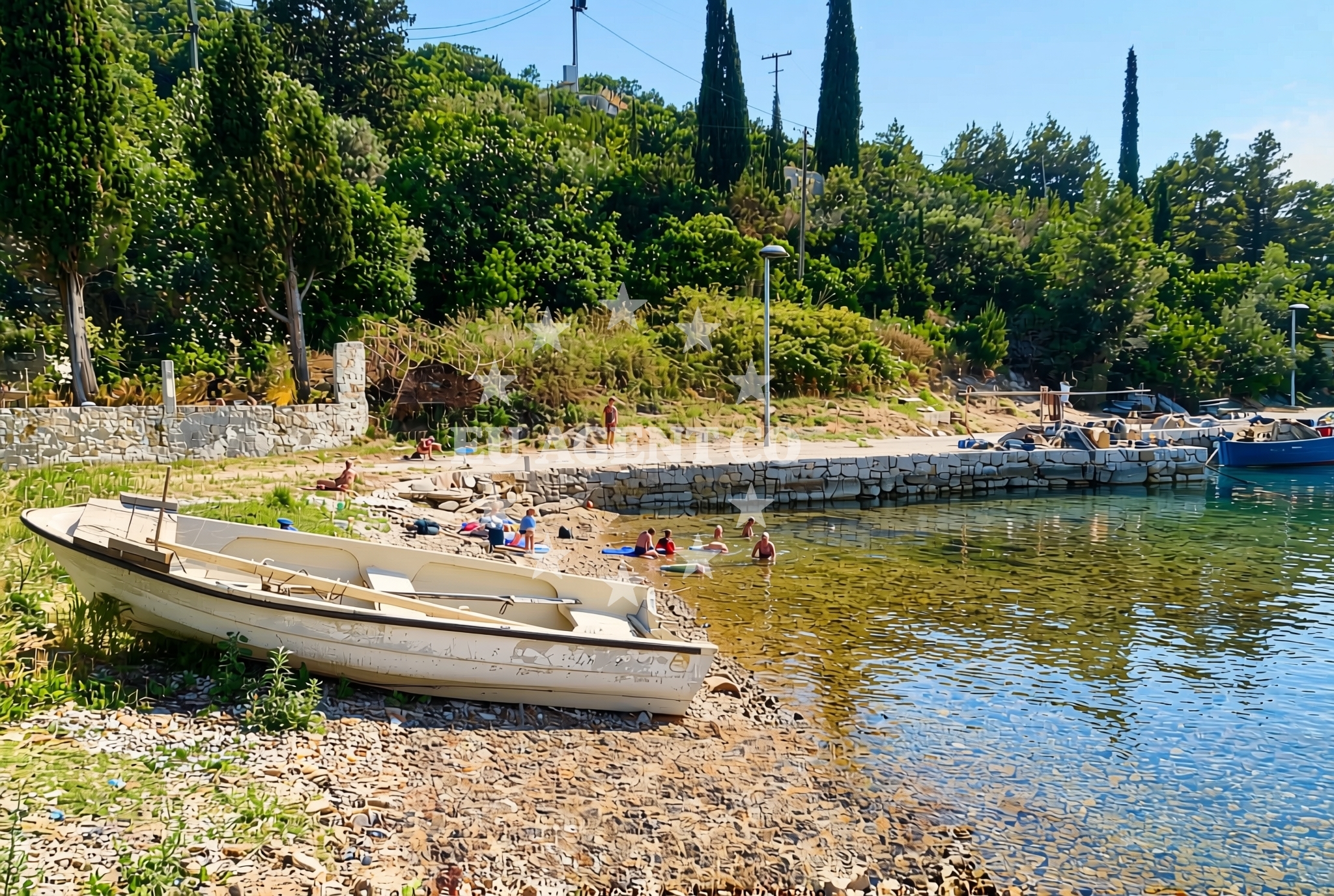 Overview of Kobaš, Broce Beach in Kobaš