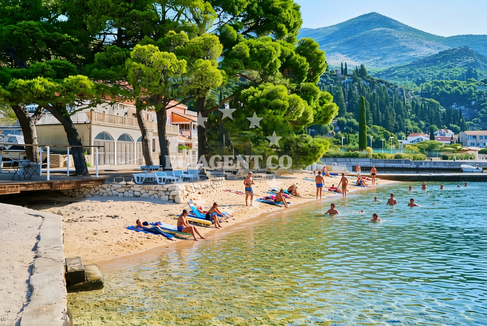 Overview of Koceljevići istok, Slano Beach in Koceljevići istok