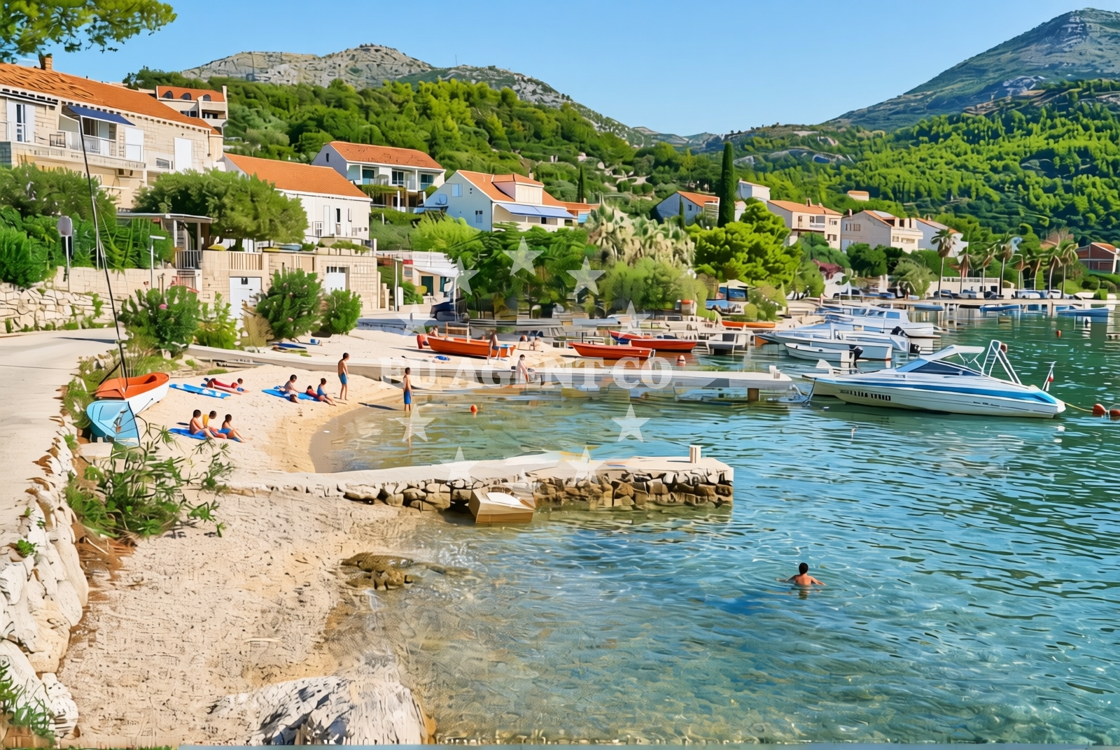 Additional view of Koceljevići sredina, Slano Beach in Koceljevići sredina