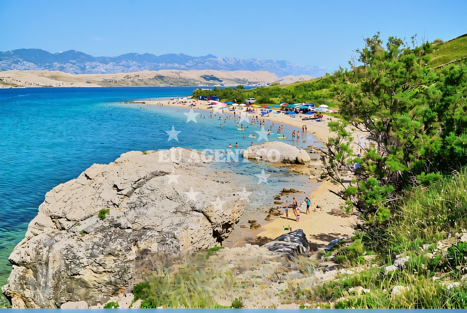 Additional view of Kolan (Pag): beaches and coves (13) in Kolan (Pag)