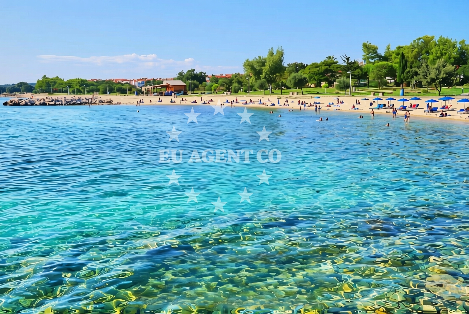 Overview of Kolanjski Gajac (Pag): beaches and coves (2) in Kolanjski Gajac (Pag)