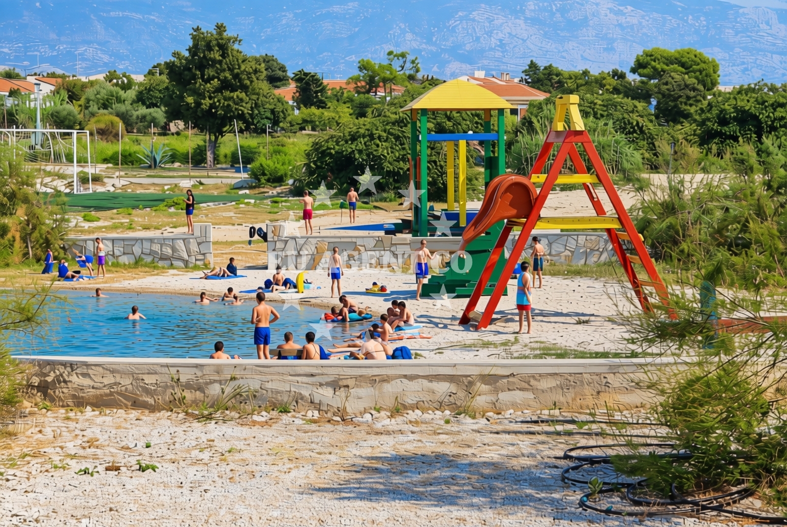 Additional view of Kolanjski Gajac (Pag): beaches and coves (2) in Kolanjski Gajac (Pag)