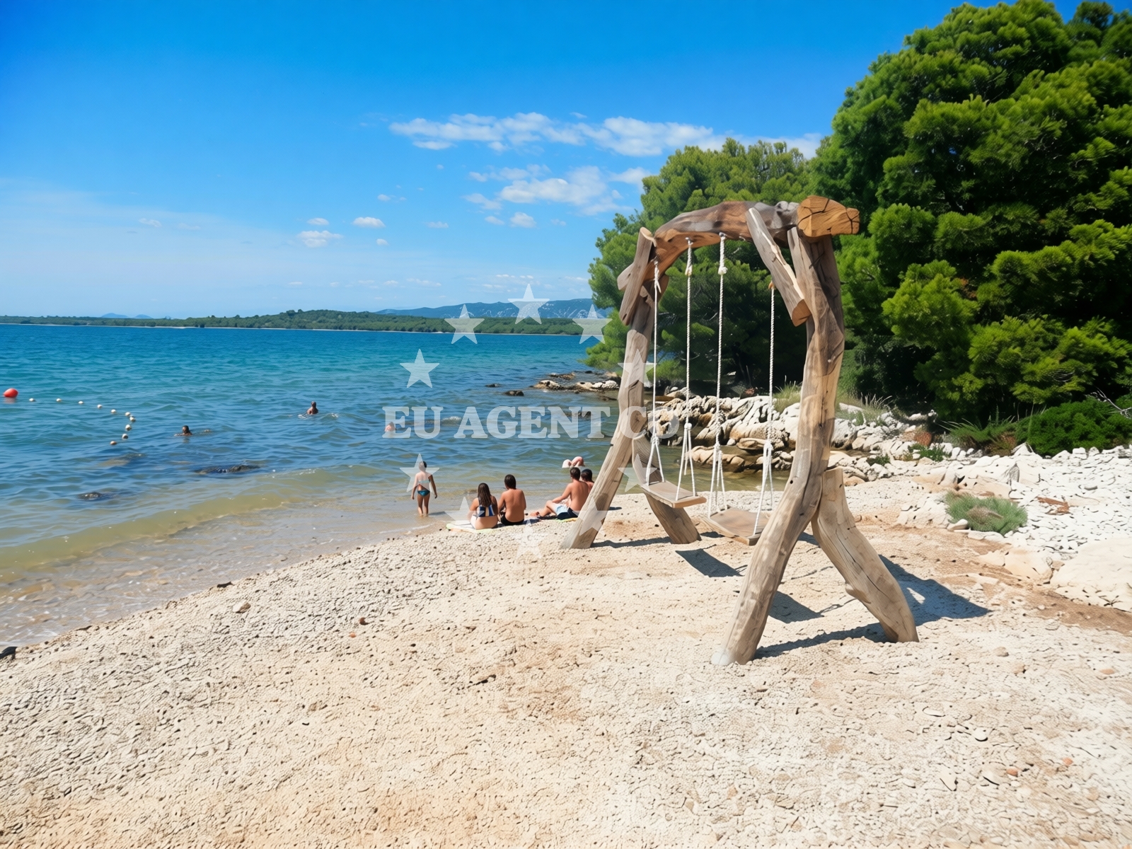 Additional view of Kolentum beach in Put Gradine 18, Murter