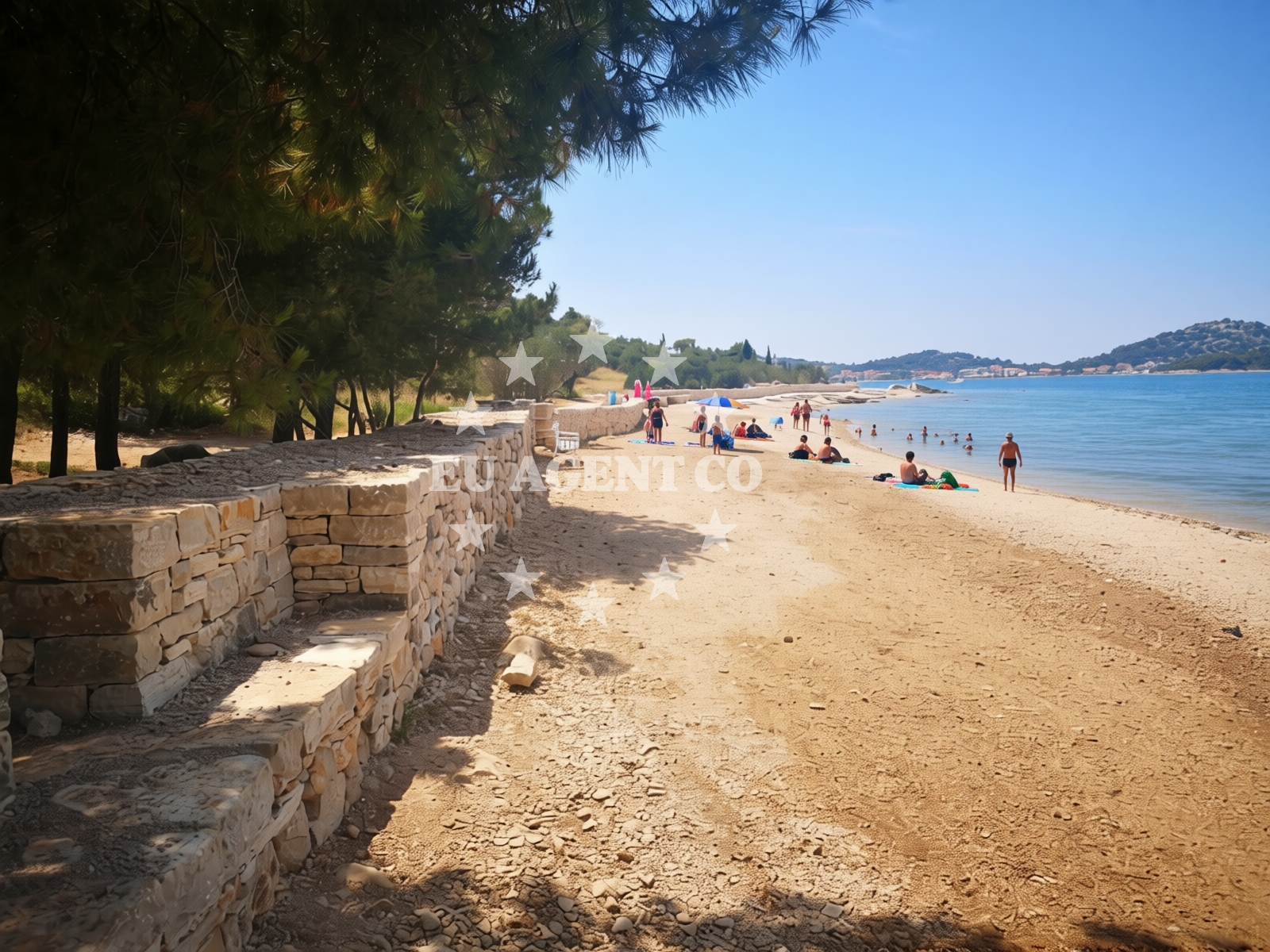 Additional view of Kolentum beach in Put Gradine 18, Murter