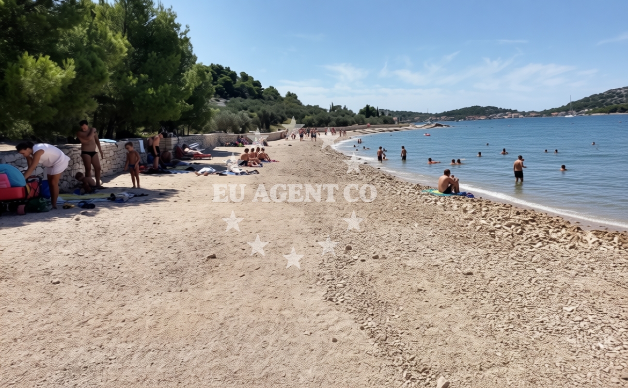 Additional view of Kolentum beach in Put Gradine 18, Murter