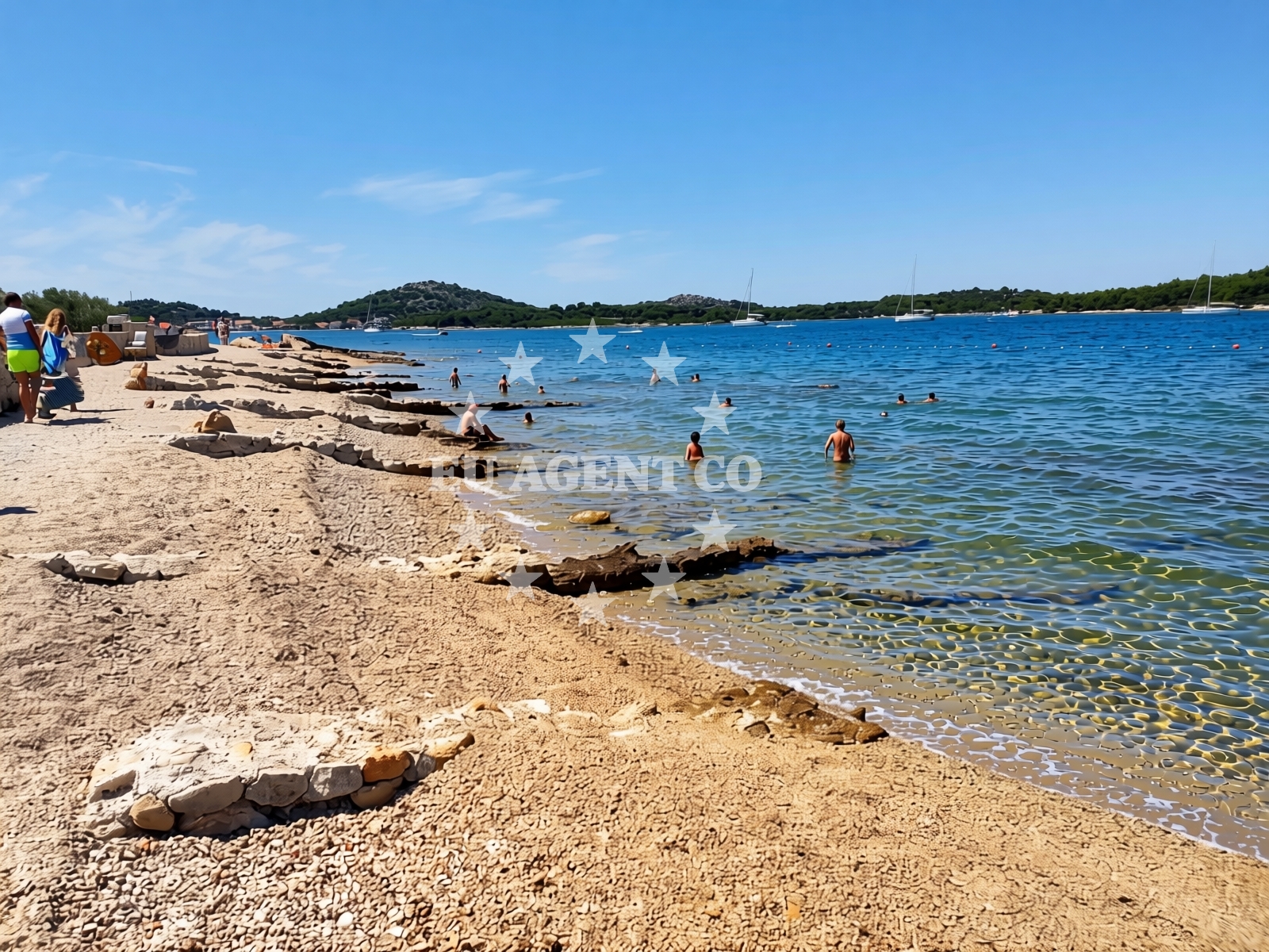 Additional view of Kolentum beach in Put Gradine 18, Murter
