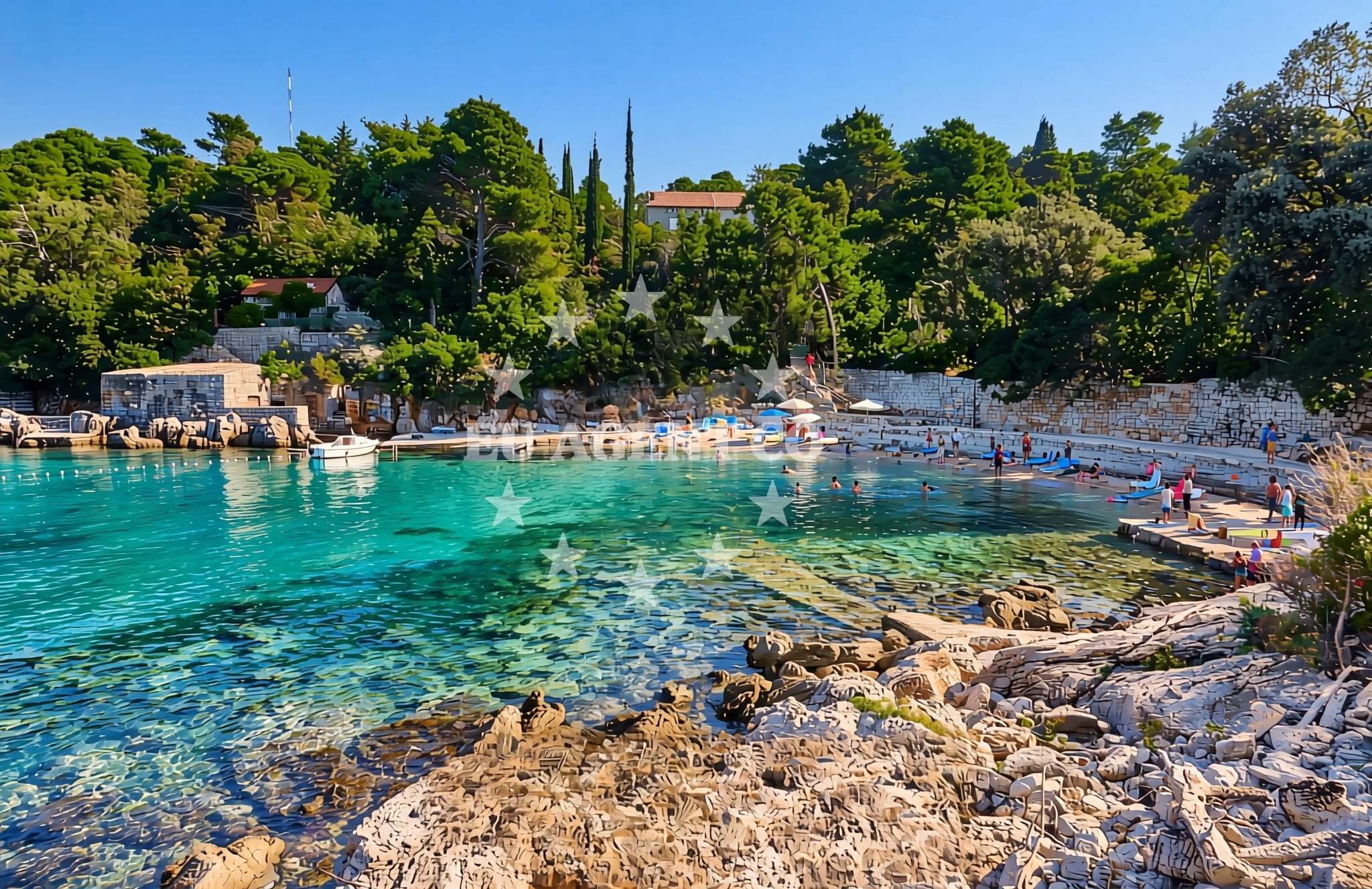 Sea and coastal view of Koločep (Koločep): beaches and coves (8) in Koločep (Koločep)