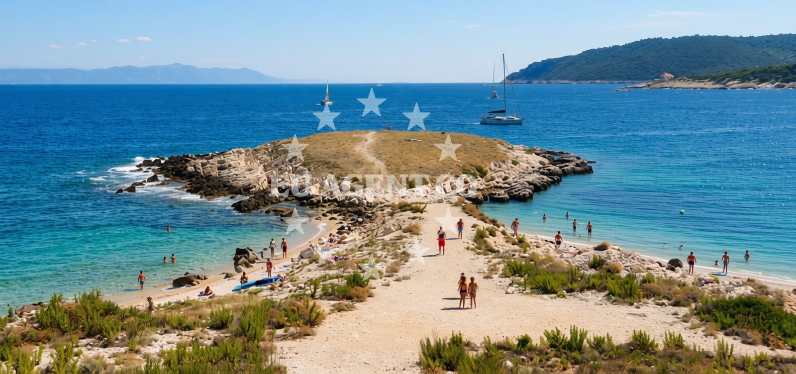 Additional view of Komarca beach in Parja bb, Uvala Parja, Vis