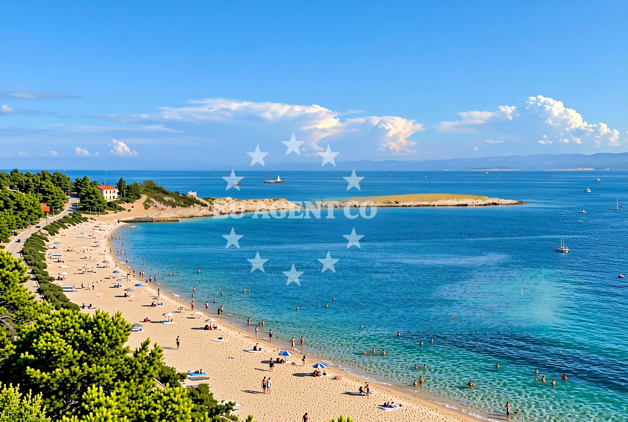 Additional view of Komarca beach in Parja bb, Uvala Parja, Vis