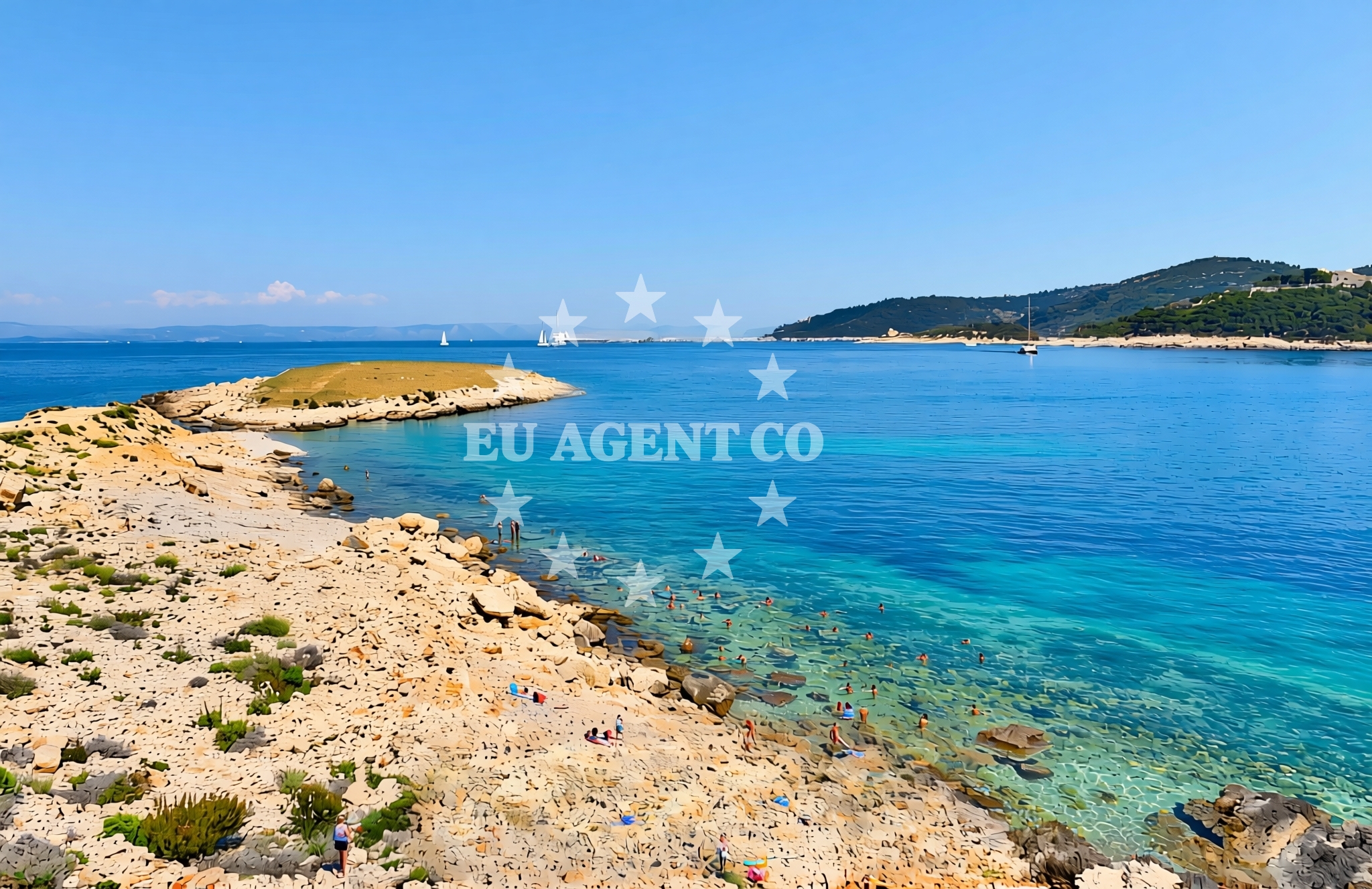 Additional view of Komarca beach in Parja bb, Uvala Parja, Vis