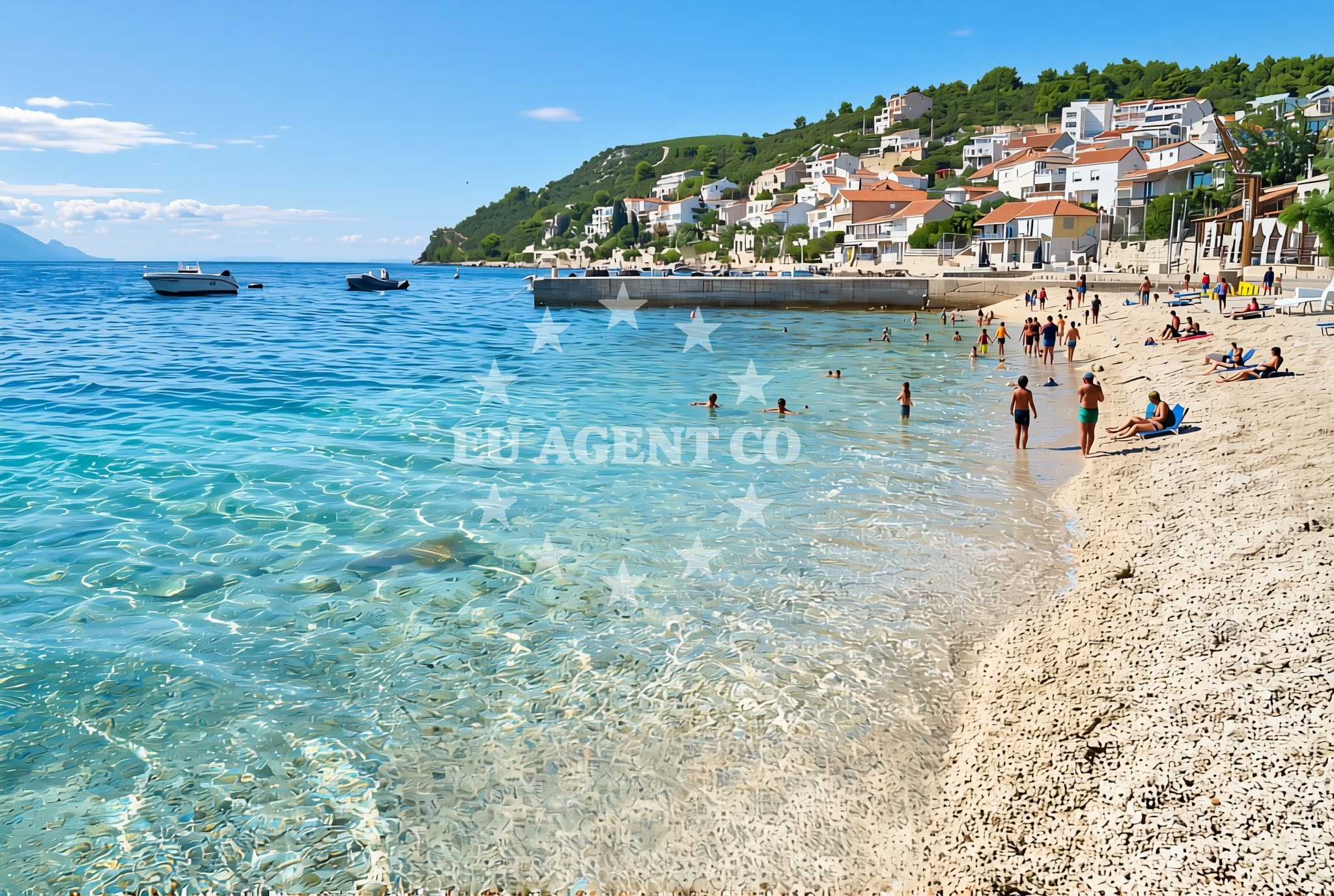 Overview of Komarna: beaches and coves (3) in Komarna