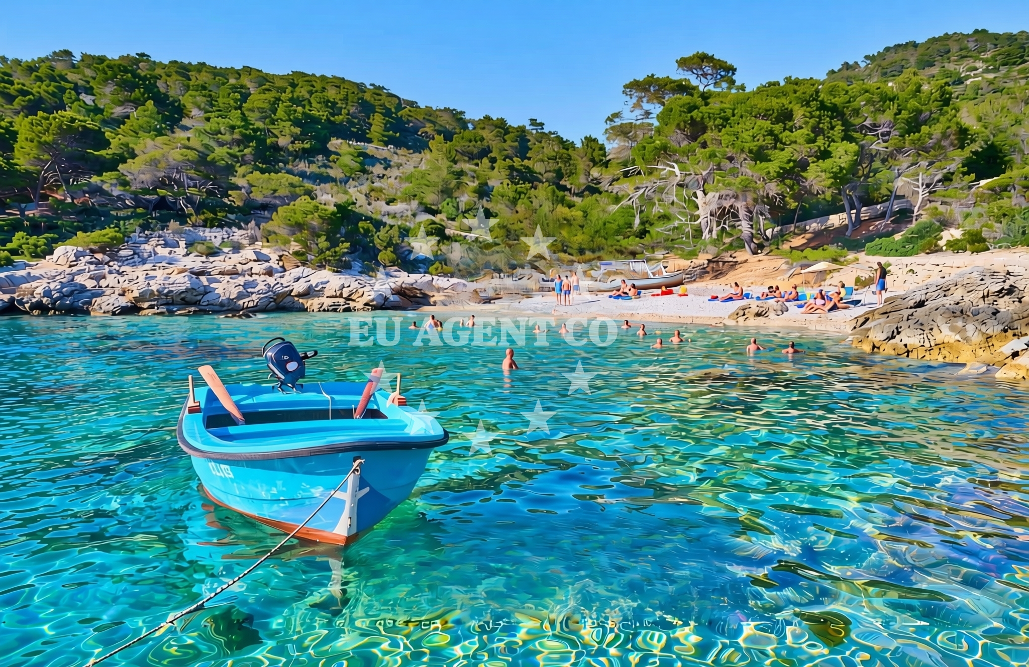 Overview of Komiža (Vis): beaches and coves (14) in Komiža (Vis)