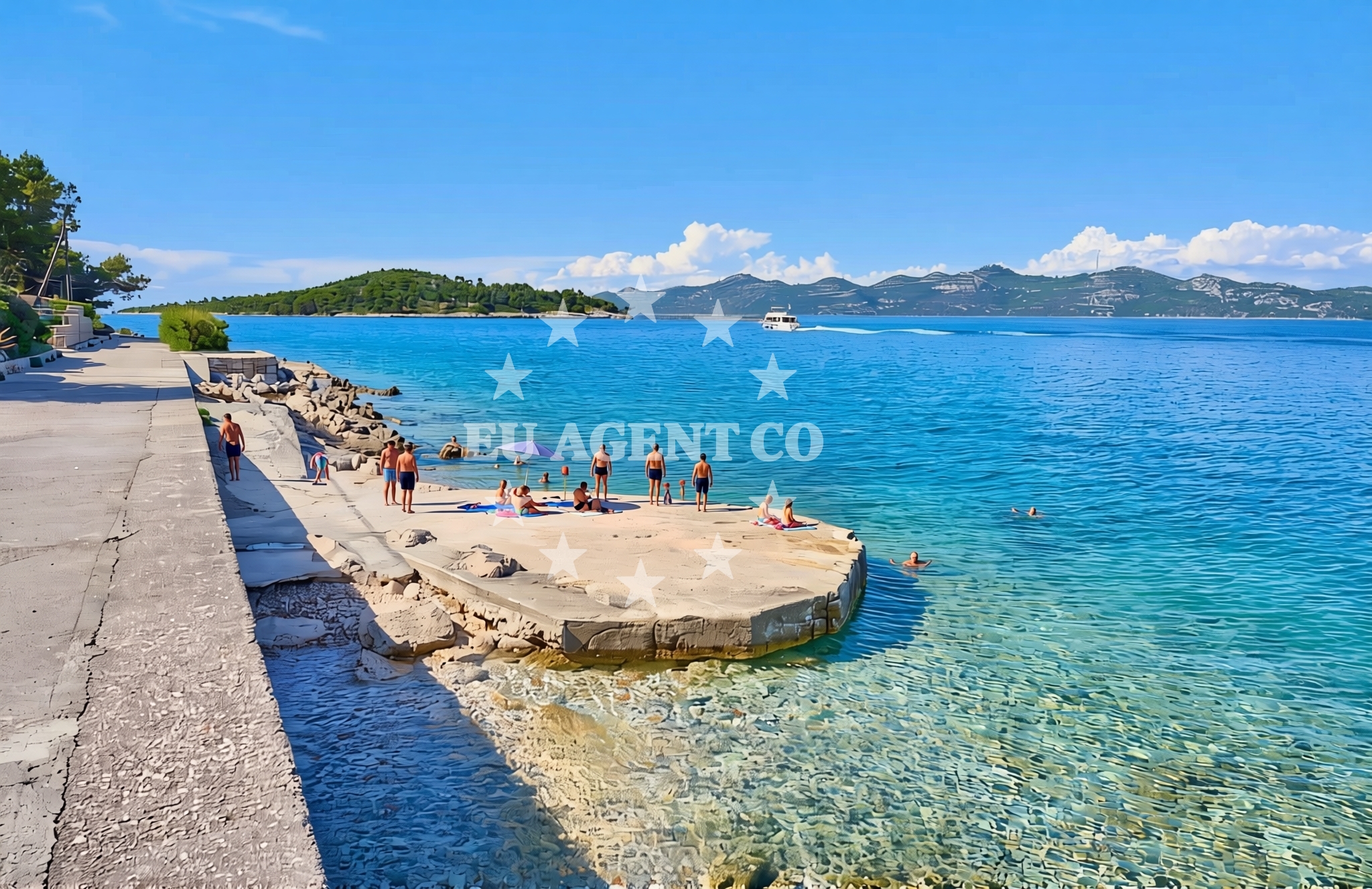 Additional view of Komoševa sjever, Mali Iž (Iž) Beach in Komoševa sjever