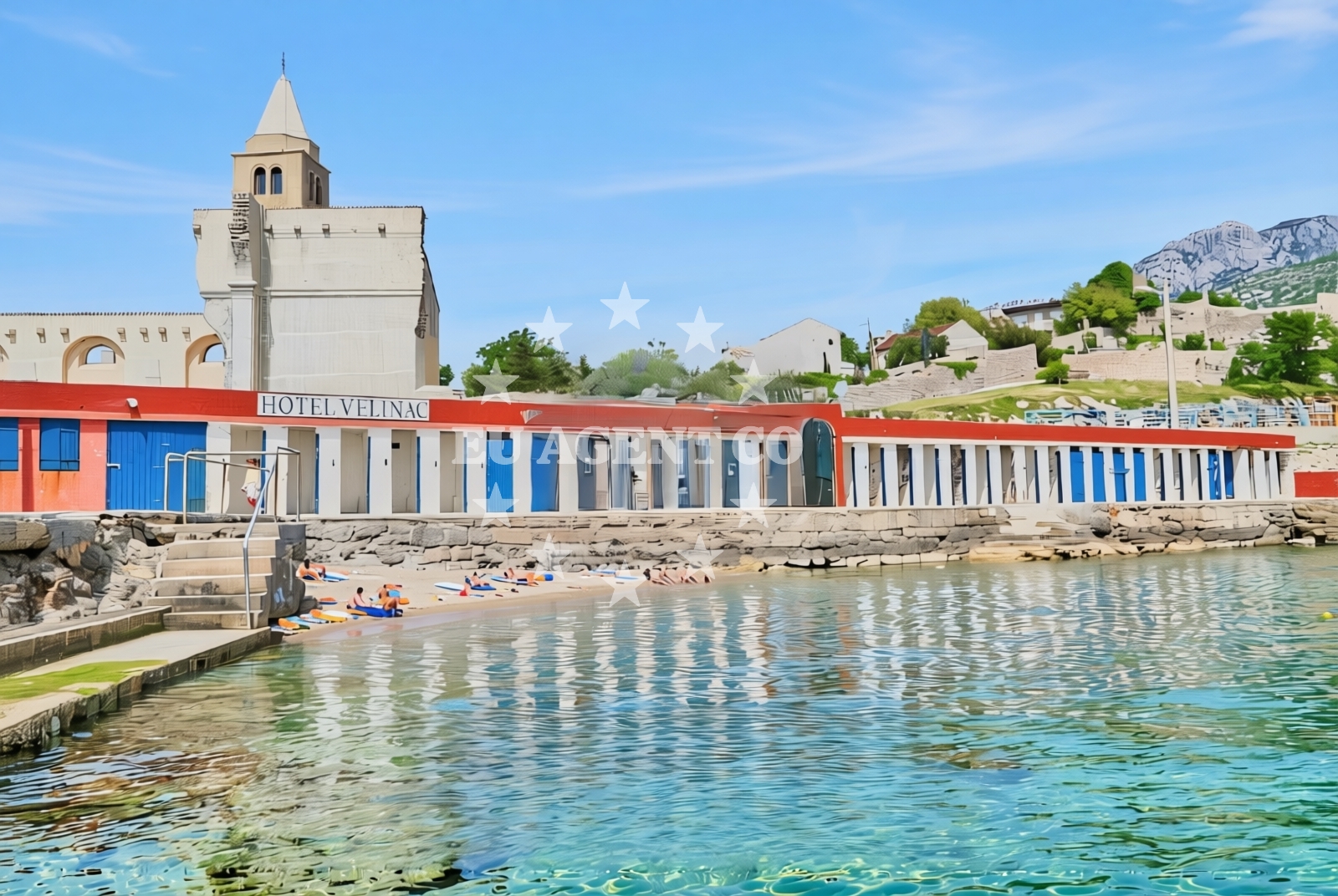 Beach facilities and surroundings at Konjsko (Karlobag): beaches and coves in Konjsko (Karlobag)