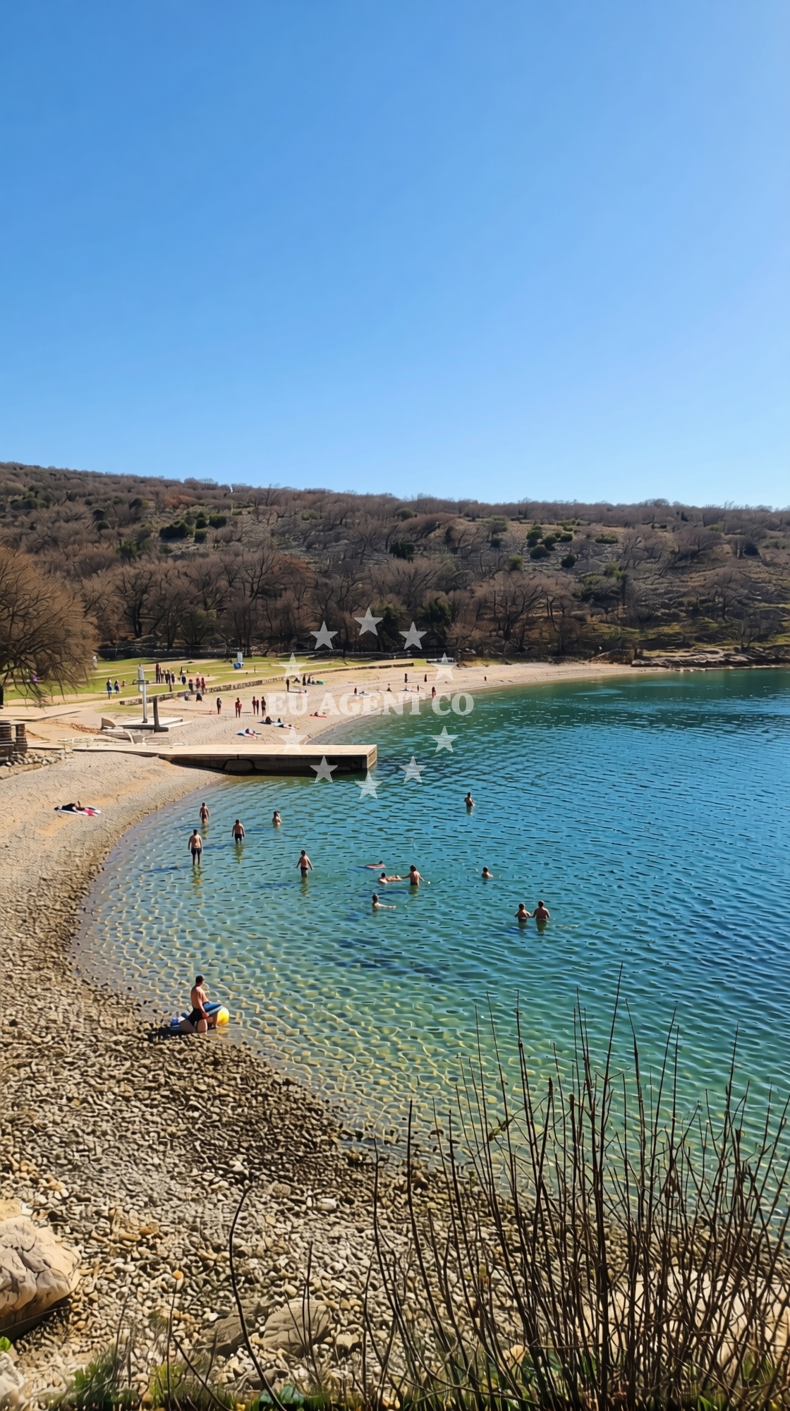 Sea and coastal view of Konobe beach