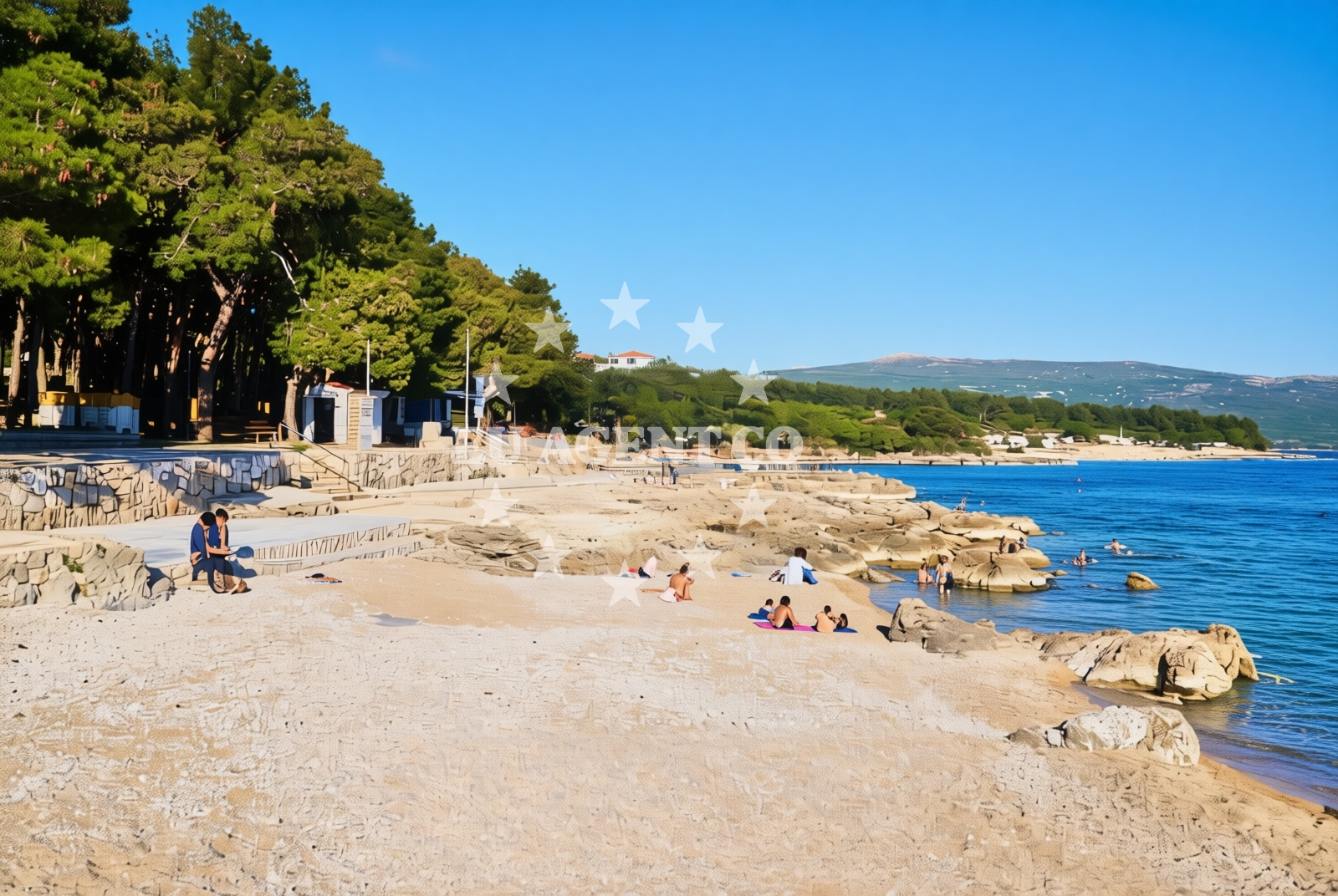 Additional view of Koralj Beach in , Krk
