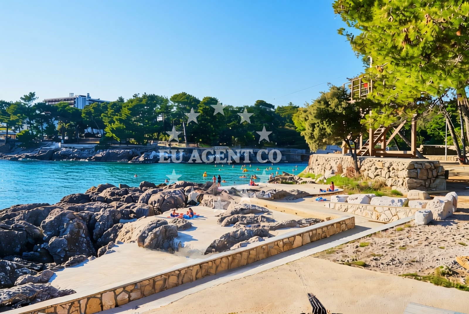Additional view of Koralj Beach in , Krk