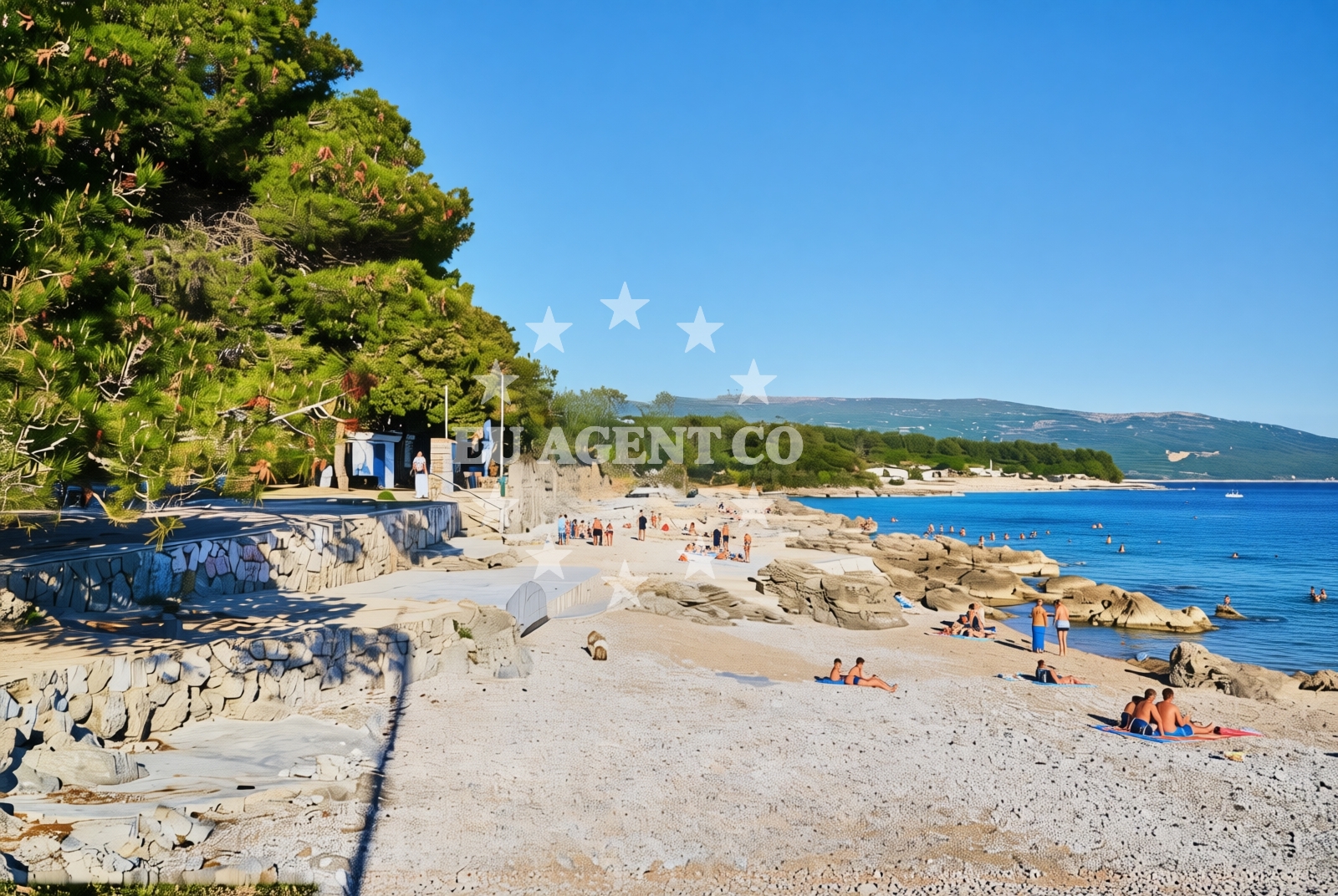 Additional view of Koralj Beach in , Krk