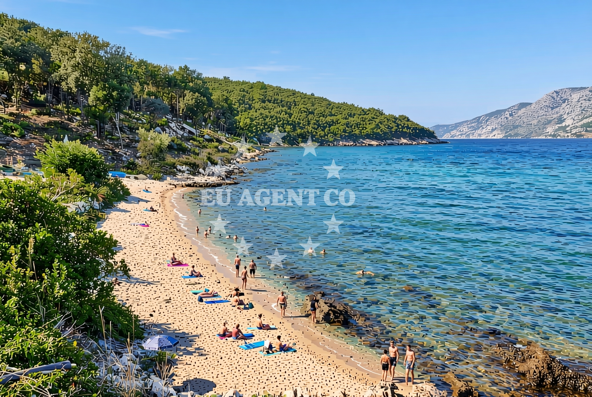 Additional view of Korcula beach