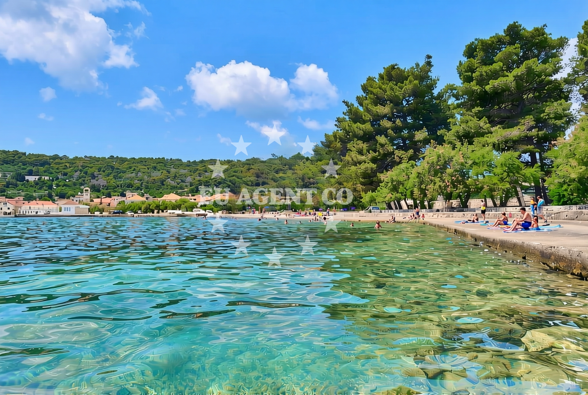 Overview of Korinjak, Veli Iž (Iž) Beach in Korinjak