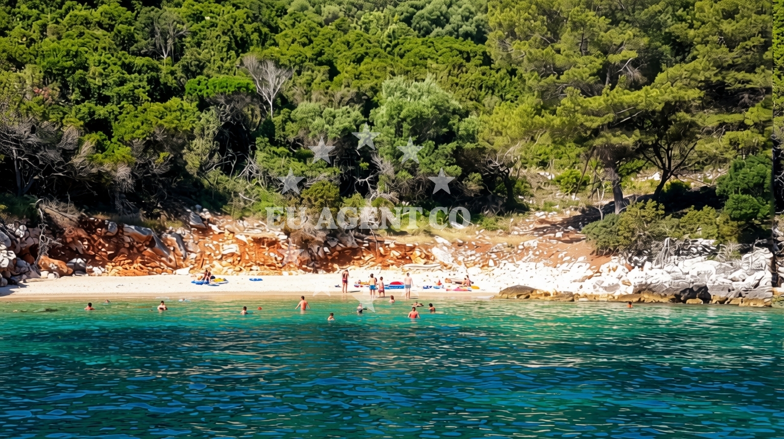 Overview of Korita bay in Zaklopatica 17, Lastovo