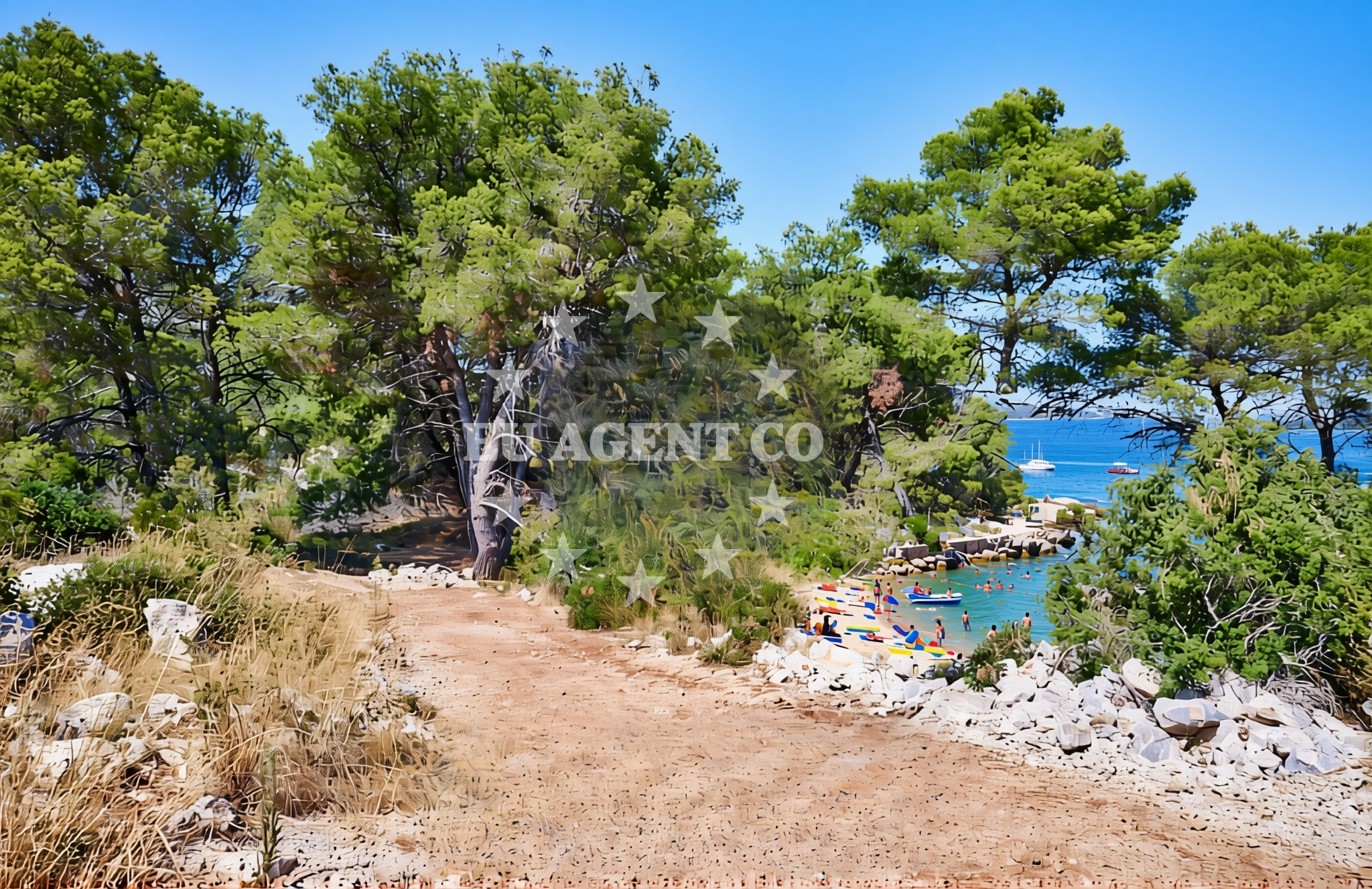 Sea and coastal view of Kornati (Kornat): beaches and coves in Kornati (Kornat)
